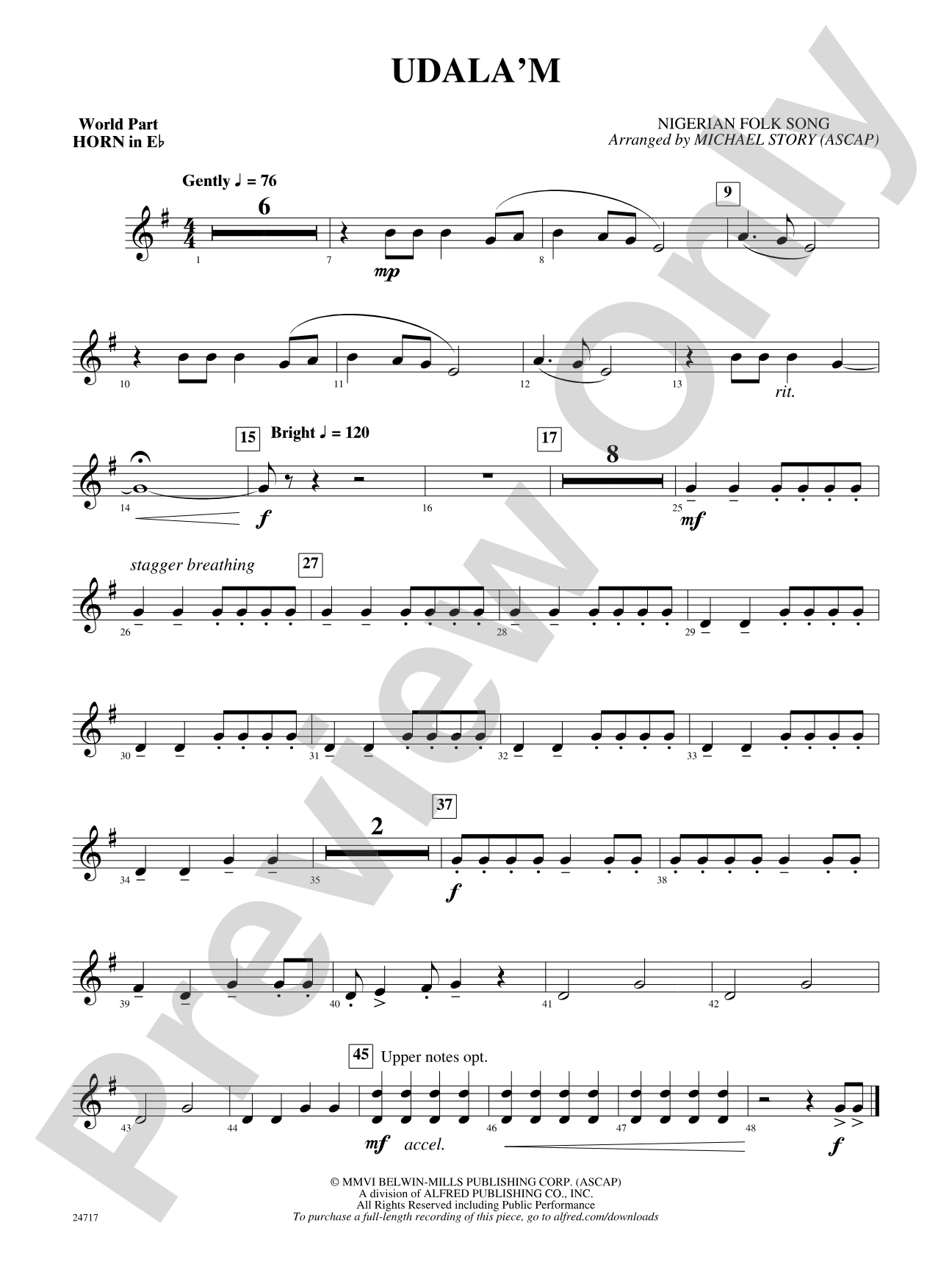 Udala'm: (wp) 1st Horn in E-flat