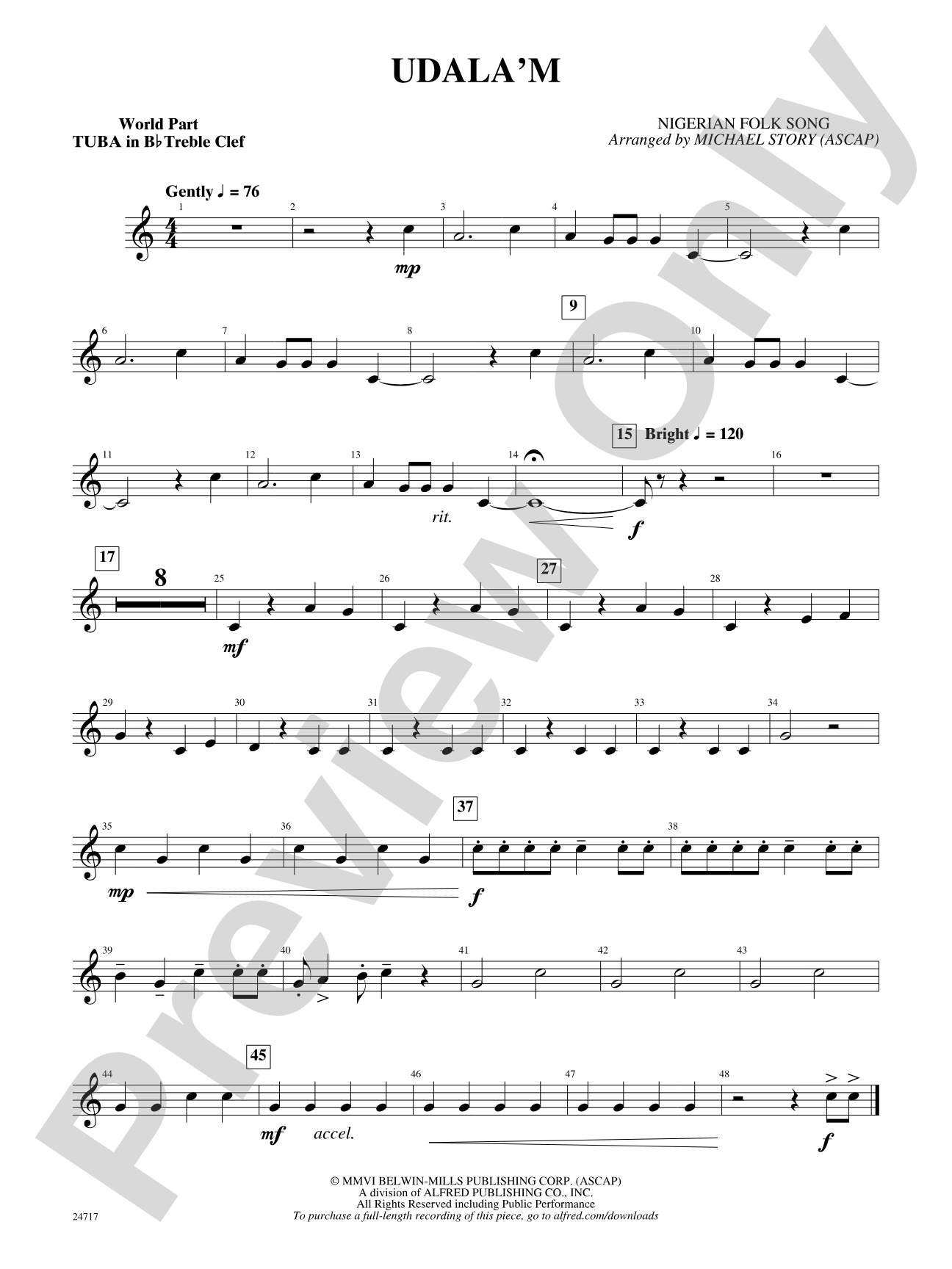 Udala'm: (wp) B-flat Tuba T.C.