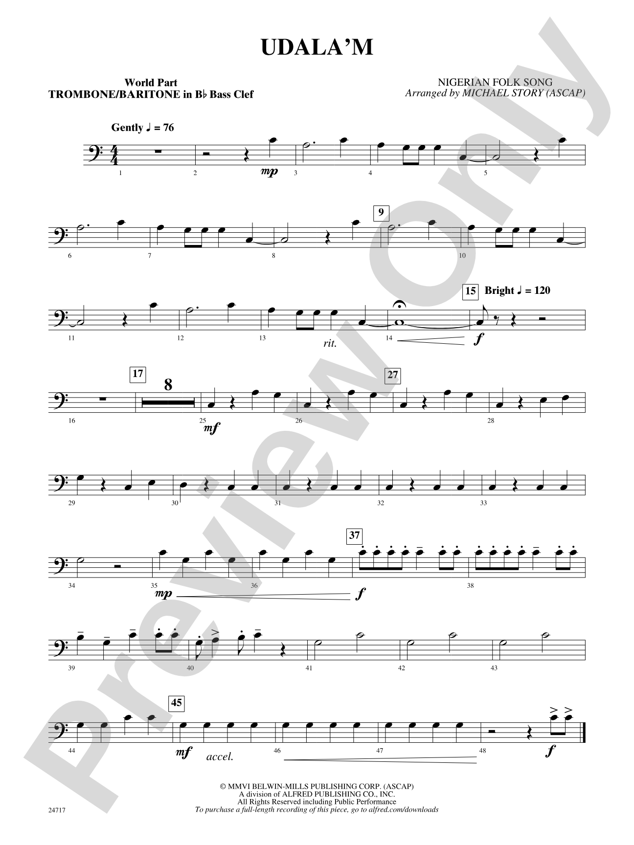 Udala'm: (wp) 1st B-flat Trombone B.C.