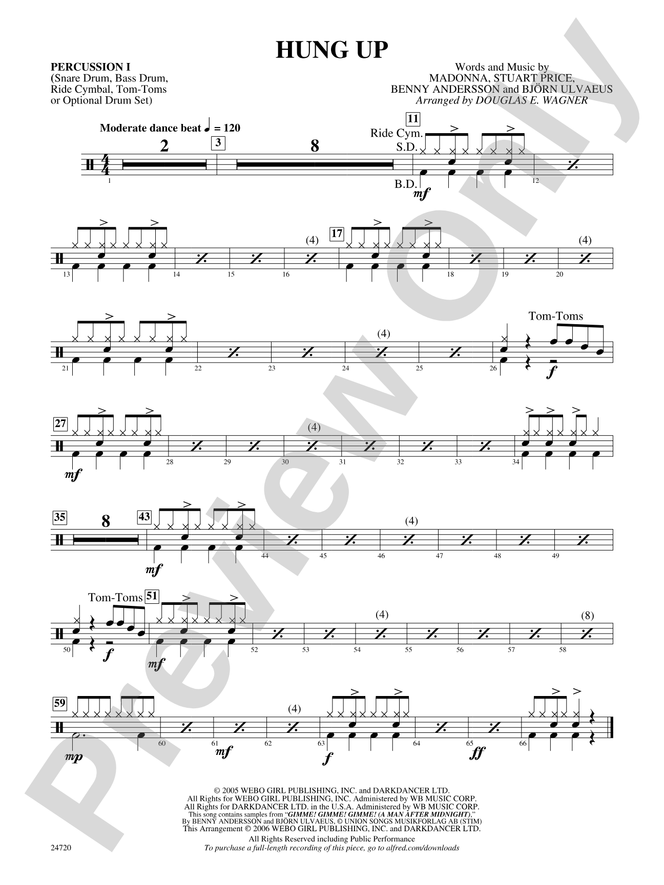 Hung Up: 1st Percussion