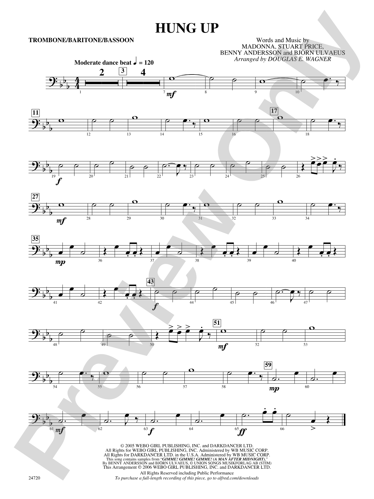 Hung Up: 1st Trombone