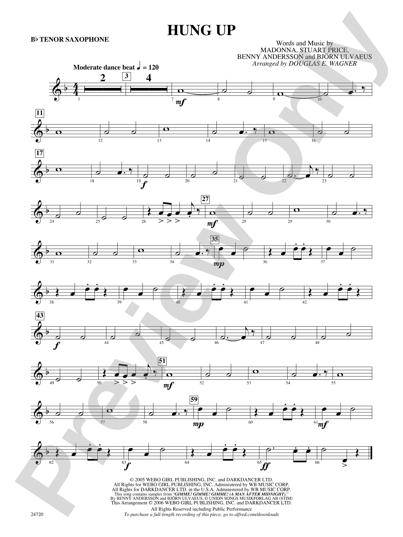 Hung Up: B-flat Tenor Saxophone