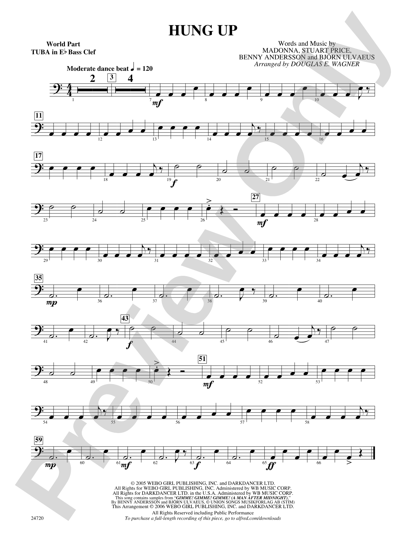 Hung Up: (wp) E-flat Tuba B.C.