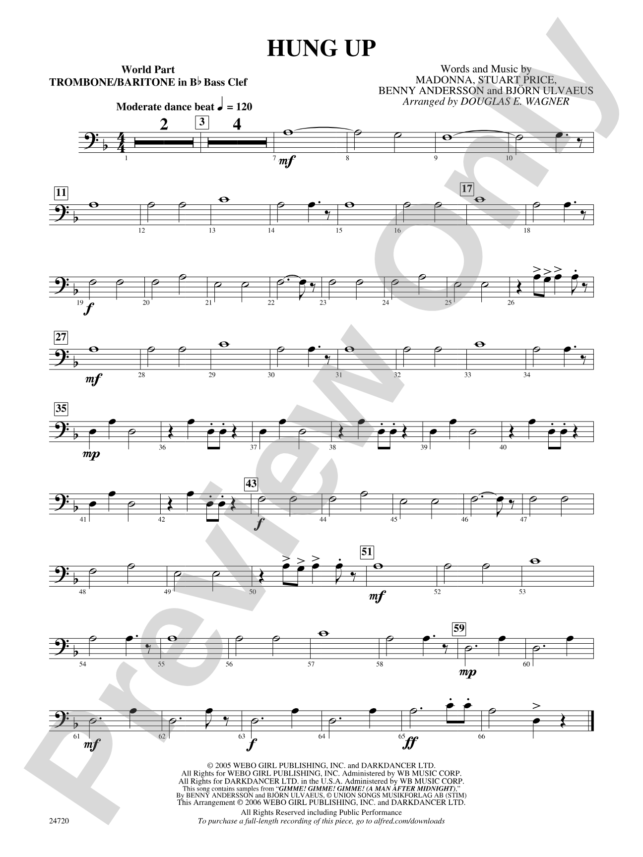Hung Up: (wp) 1st B-flat Trombone B.C.