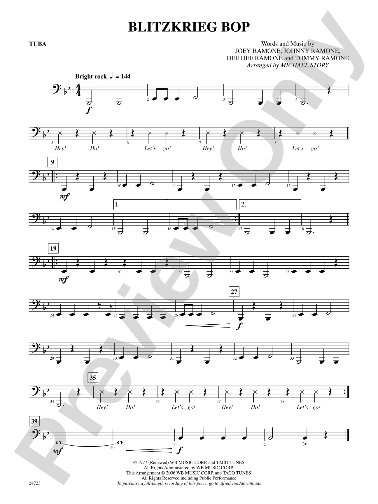 Blitzkrieg Bop: Tuba