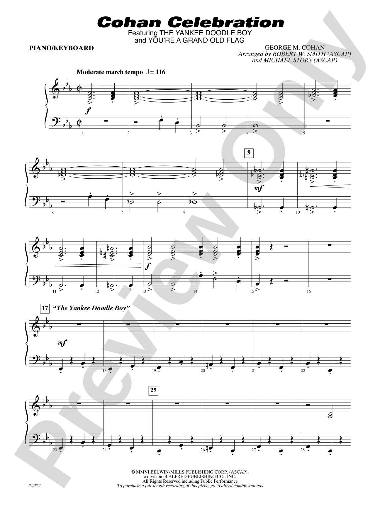 Cohan Celebration: Piano Accompaniment