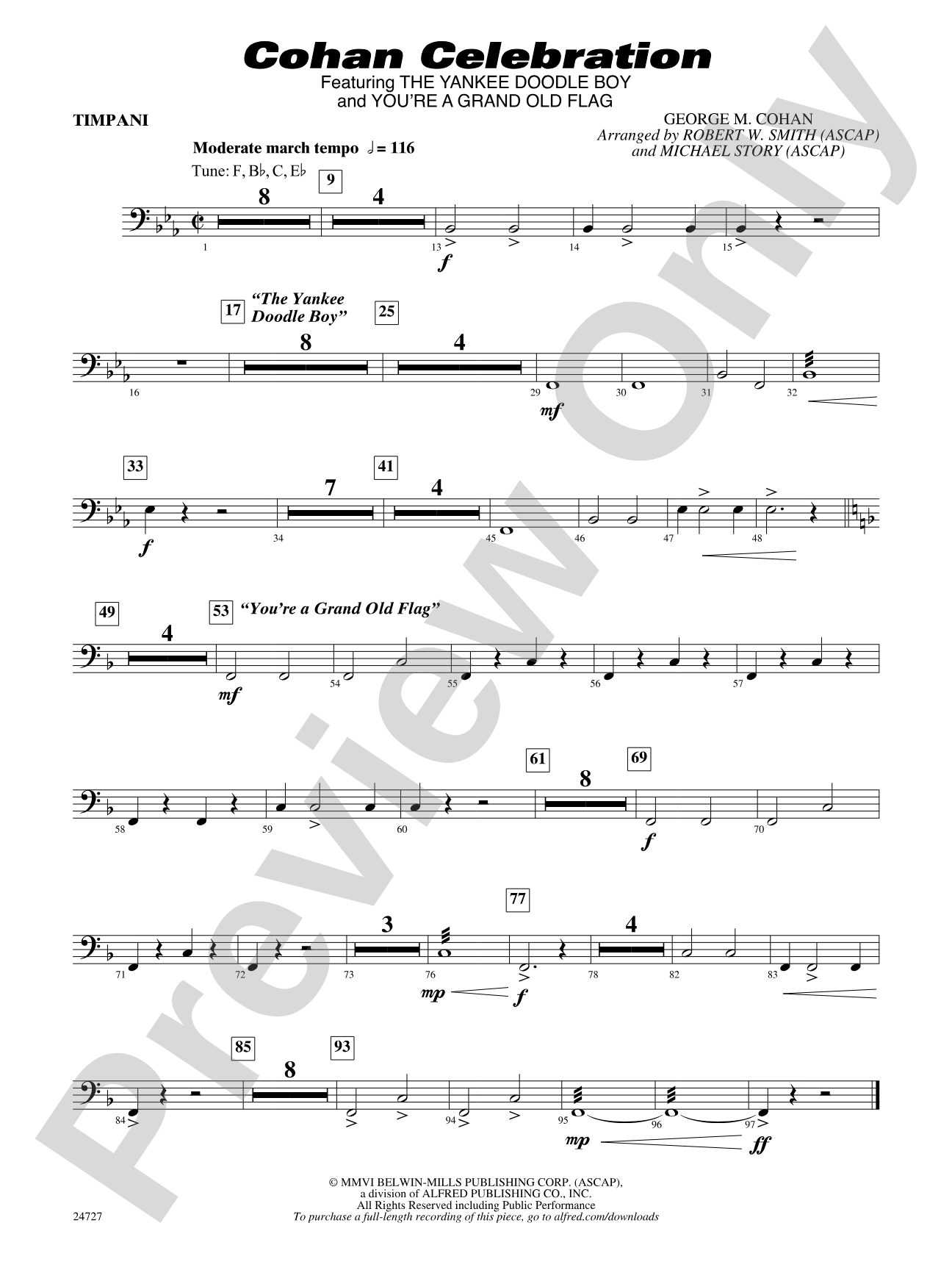 Cohan Celebration: Timpani