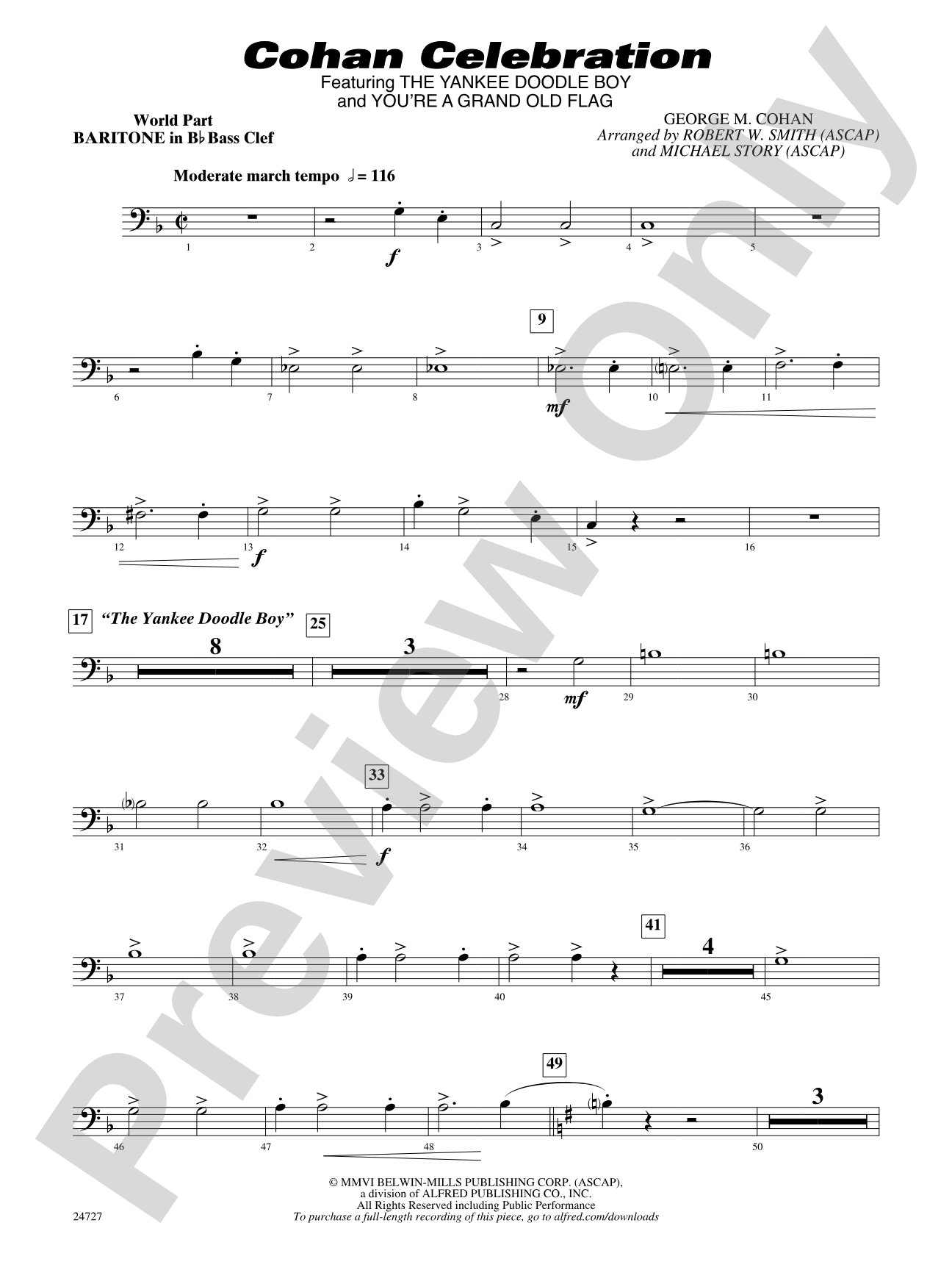 Cohan Celebration: (wp) B-flat Baritone B.C.