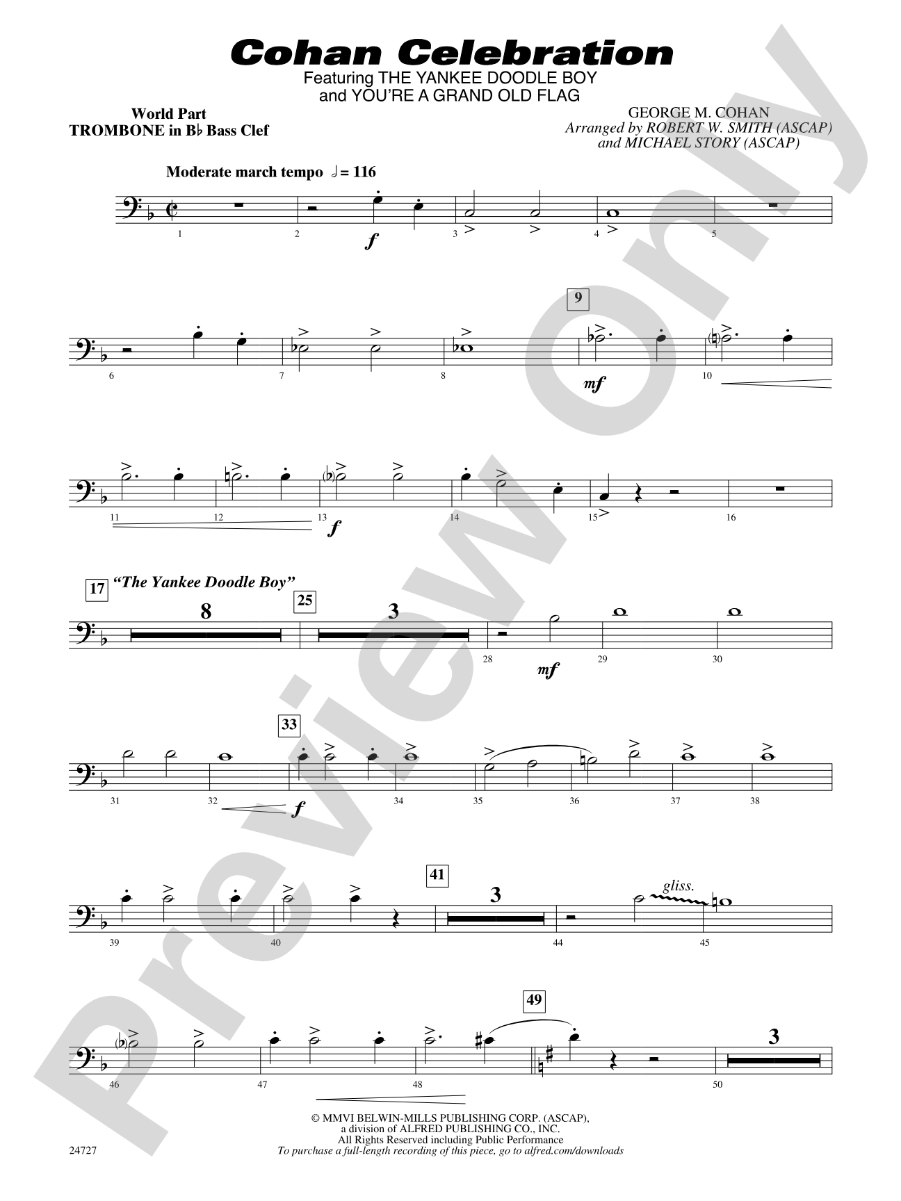 Cohan Celebration: (wp) Bb Trombone B.C.