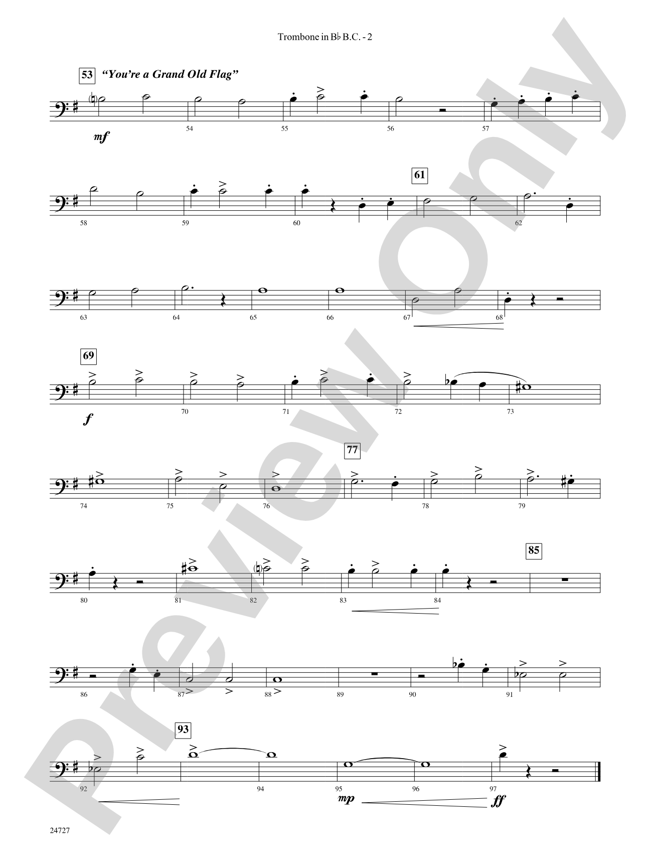 Cohan Celebration: (wp) Bb Trombone B.C.