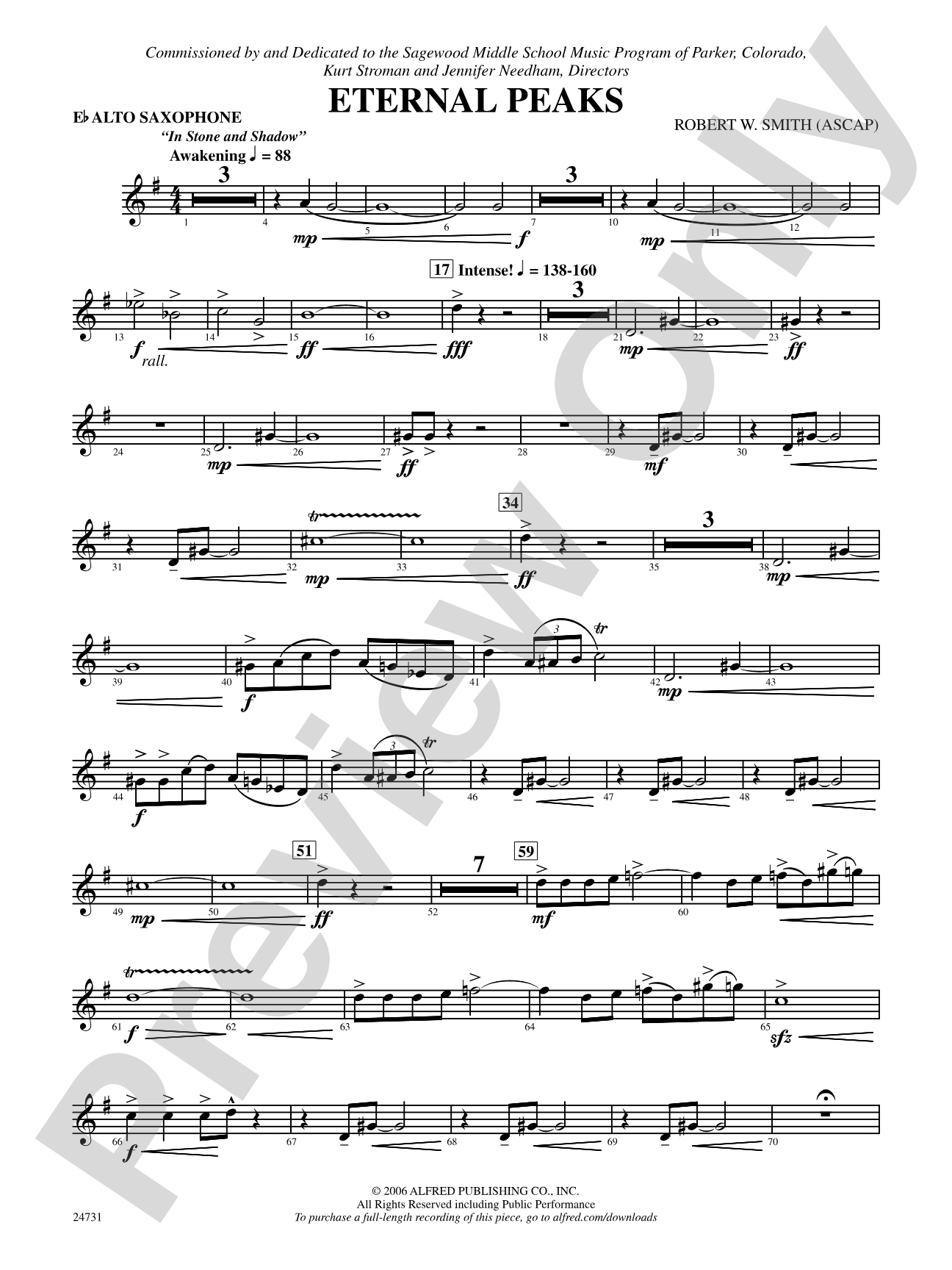Eternal Peaks: E-flat Alto Saxophone