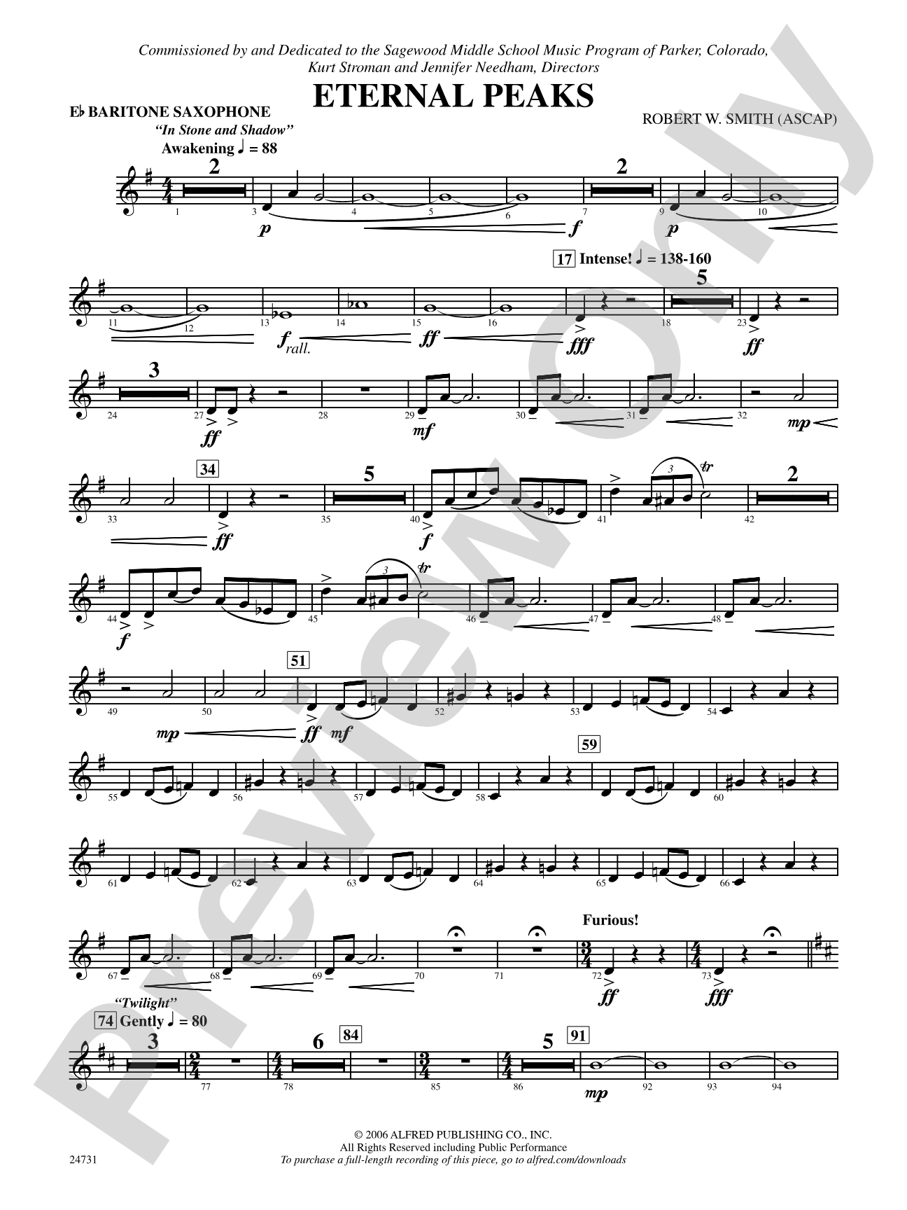 Eternal Peaks: E-flat Baritone Saxophone