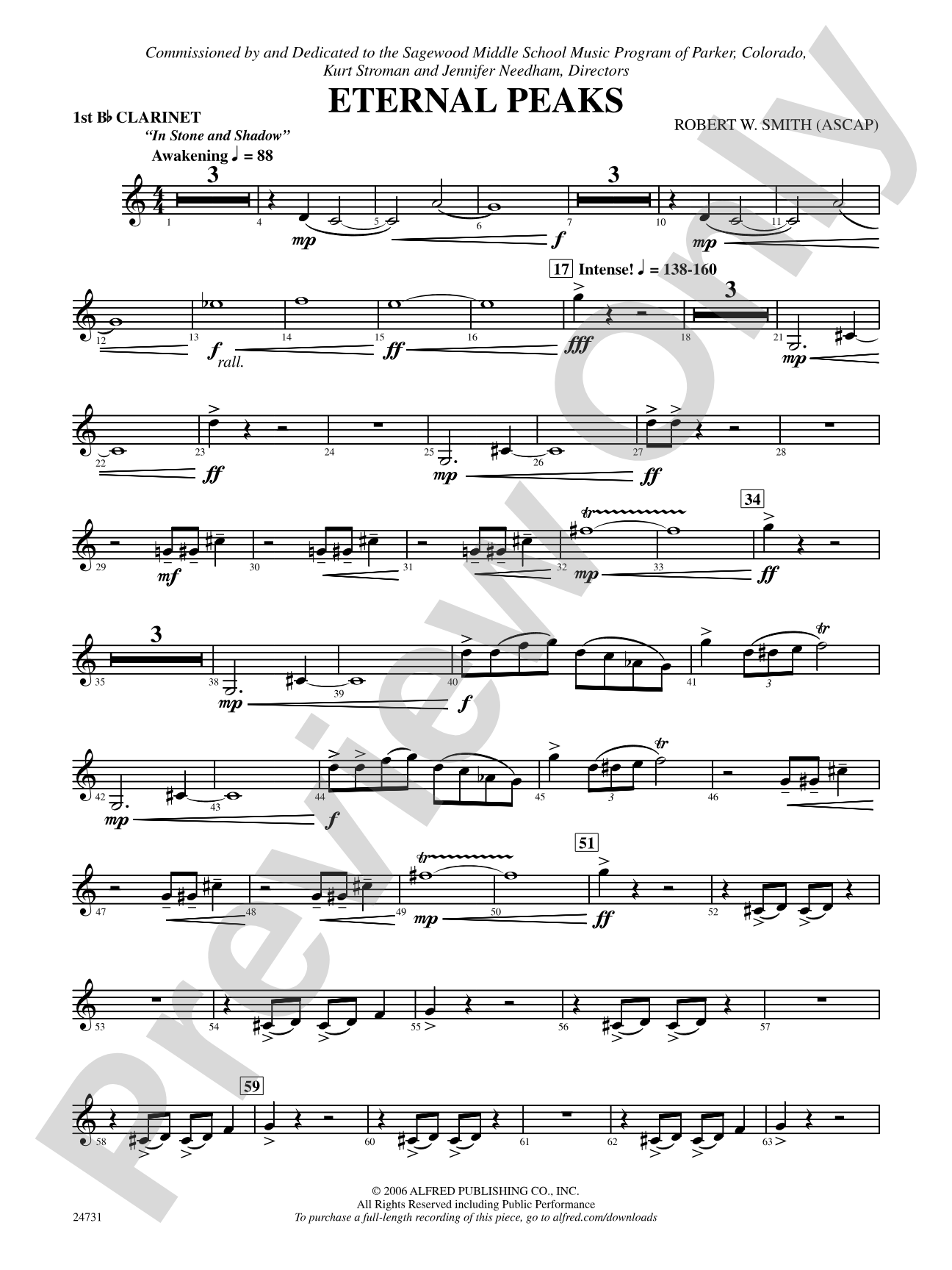 Eternal Peaks: 1st B-flat Clarinet