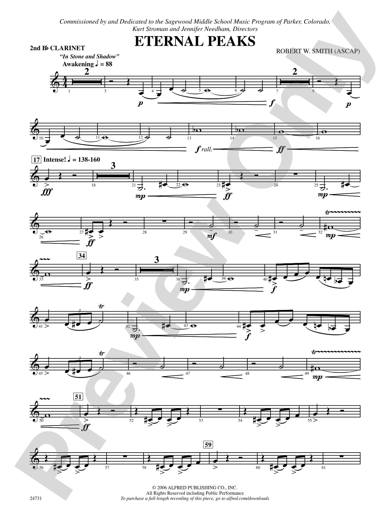 Eternal Peaks: 2nd B-flat Clarinet