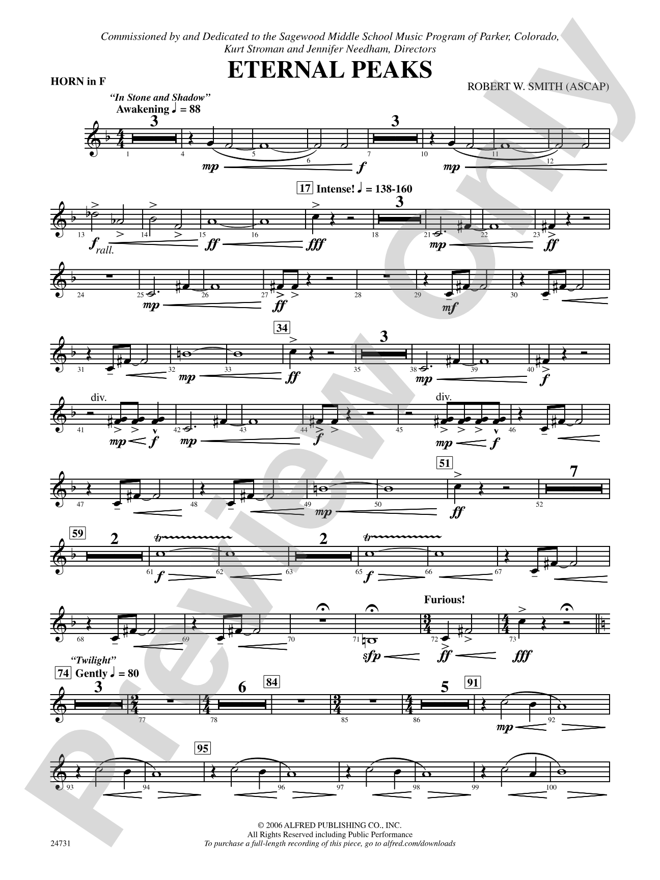 Eternal Peaks: 1st F Horn