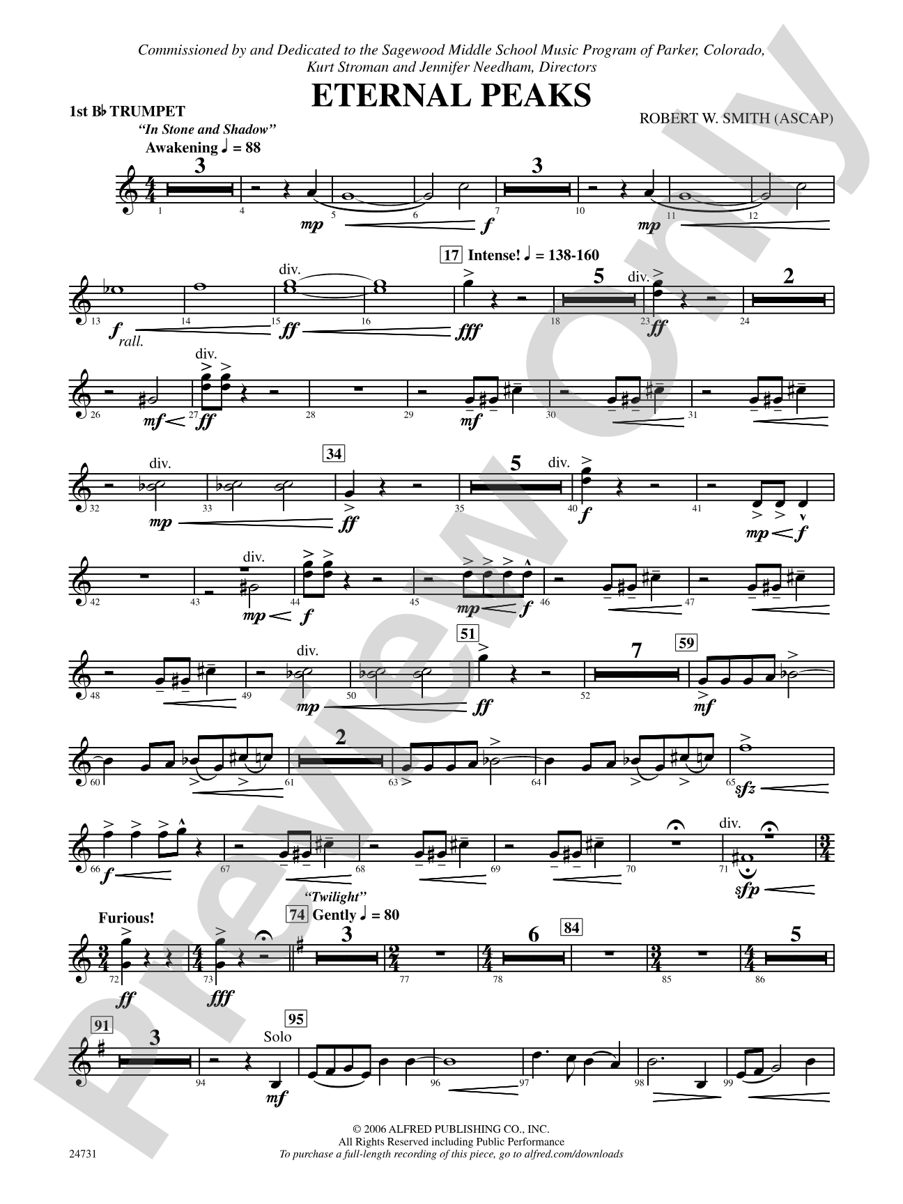 Eternal Peaks: 1st B-flat Trumpet