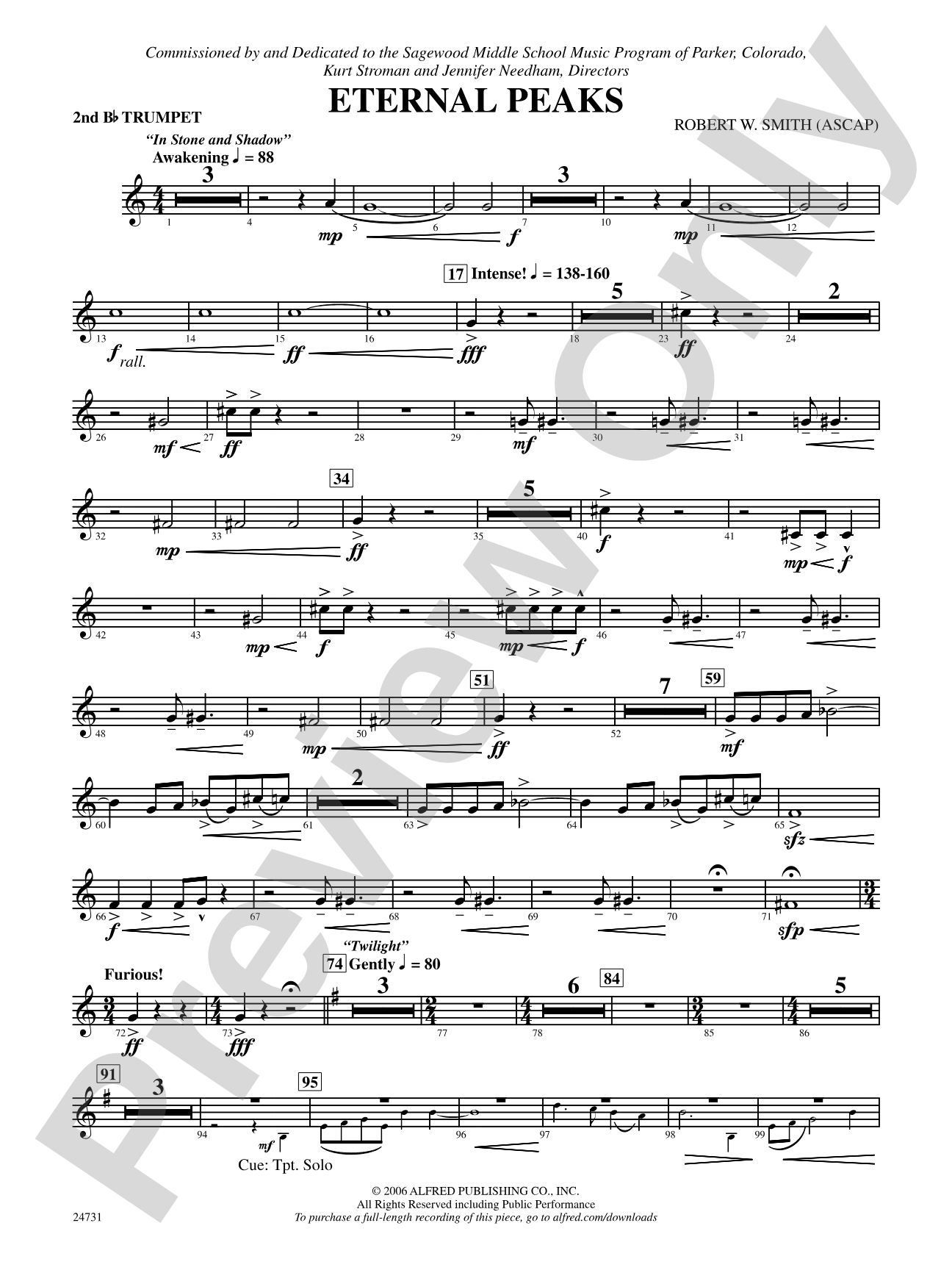 Eternal Peaks: 2nd B-flat Trumpet