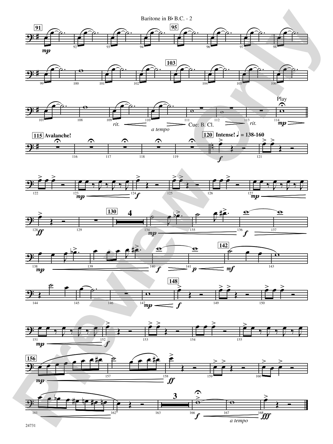Eternal Peaks: (wp) B-flat Baritone B.C.