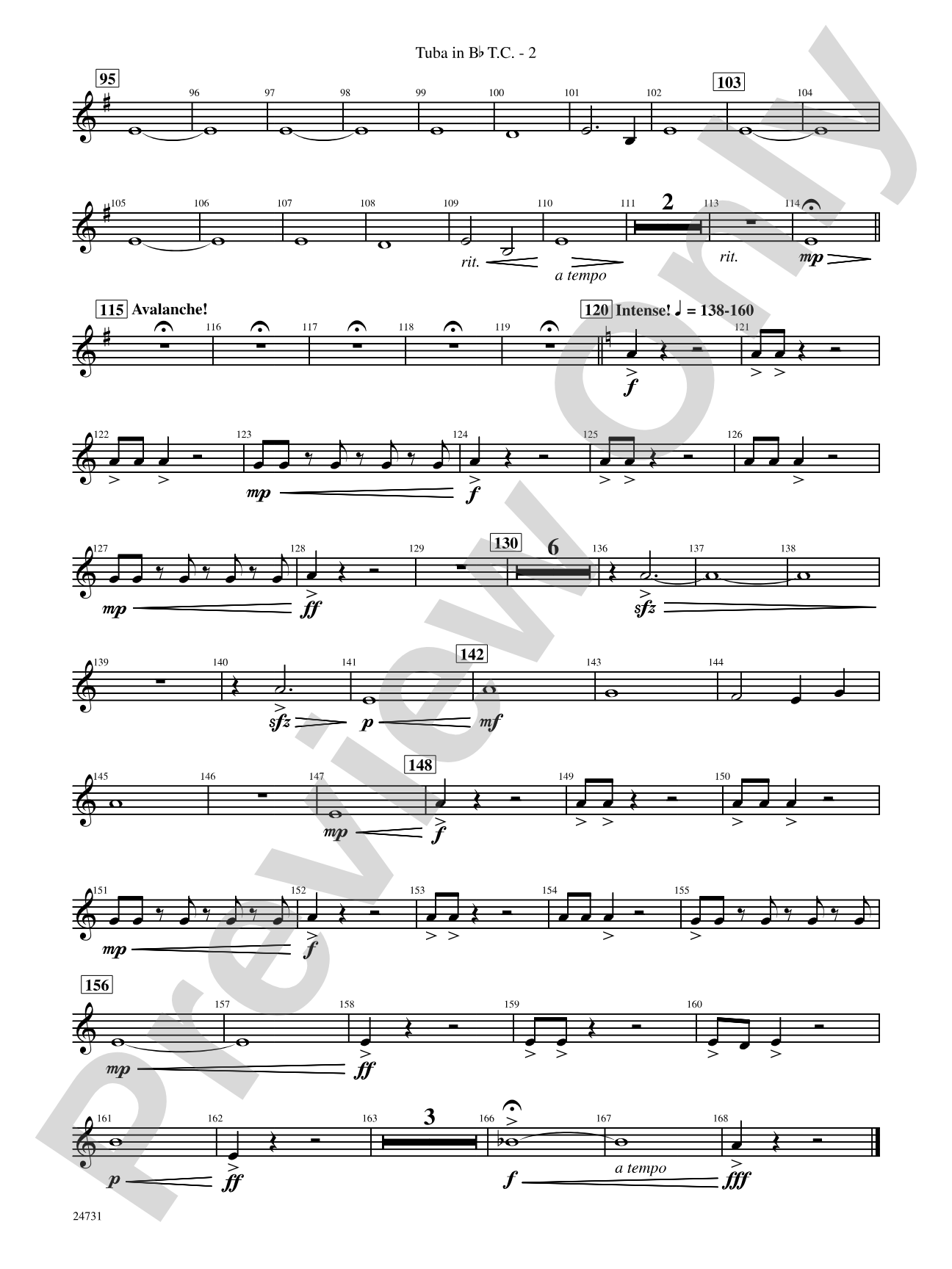 Eternal Peaks: (wp) B-flat Tuba T.C.