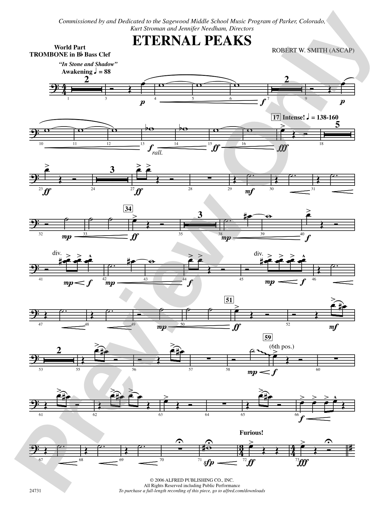 Eternal Peaks: (wp) Bb Trombone B.C.