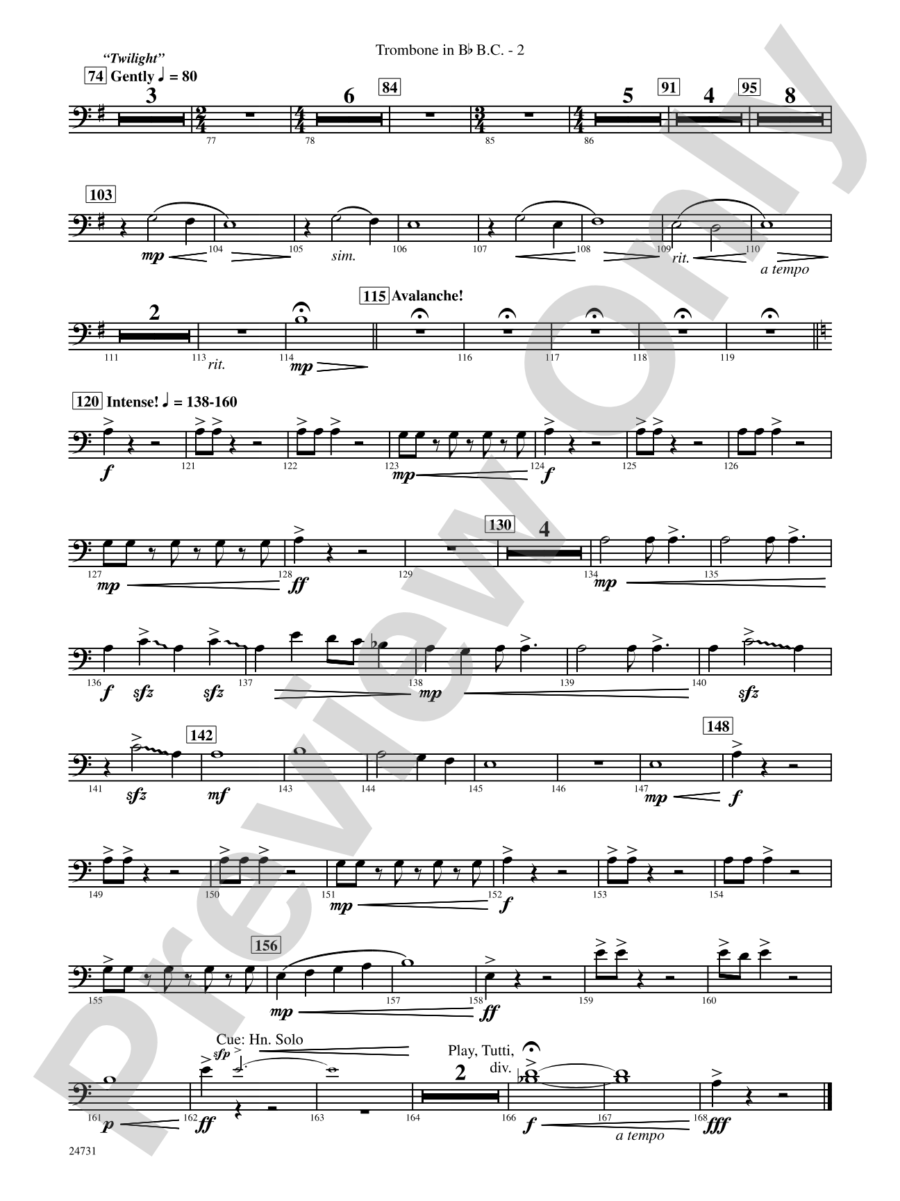 Eternal Peaks: (wp) Bb Trombone B.C.