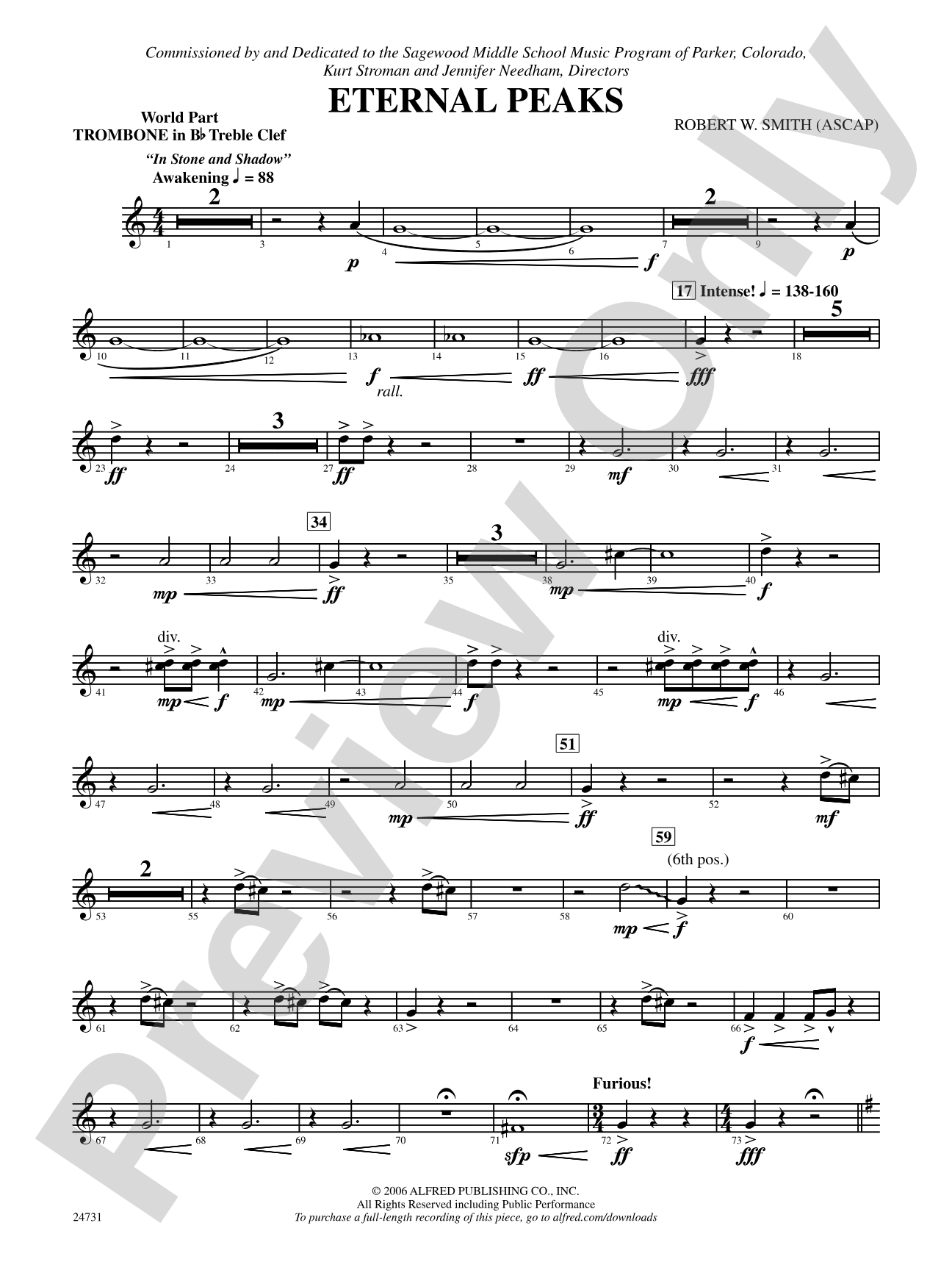 Eternal Peaks: (wp) Bb Trombone T.C.