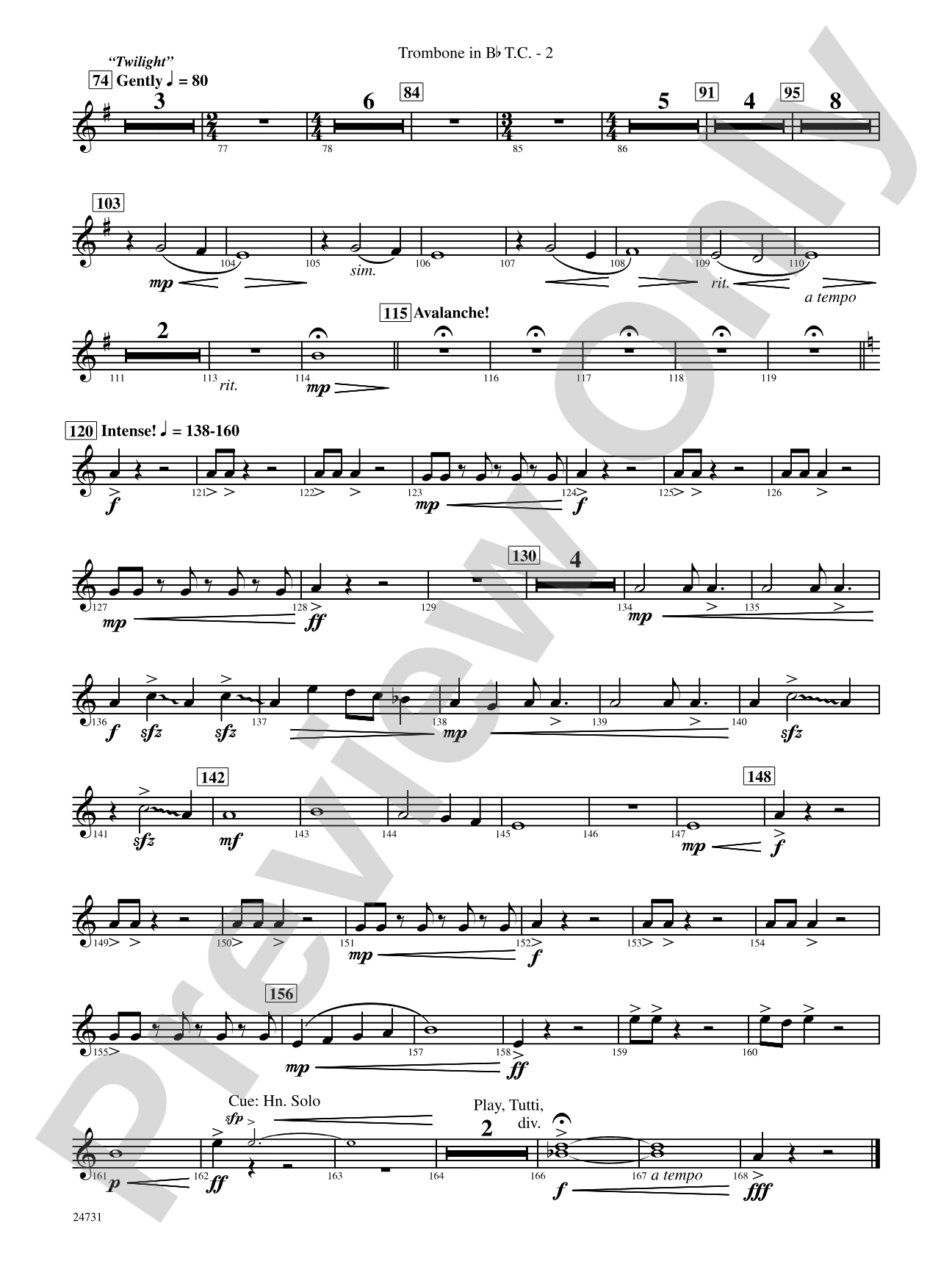 Eternal Peaks: (wp) Bb Trombone T.C.