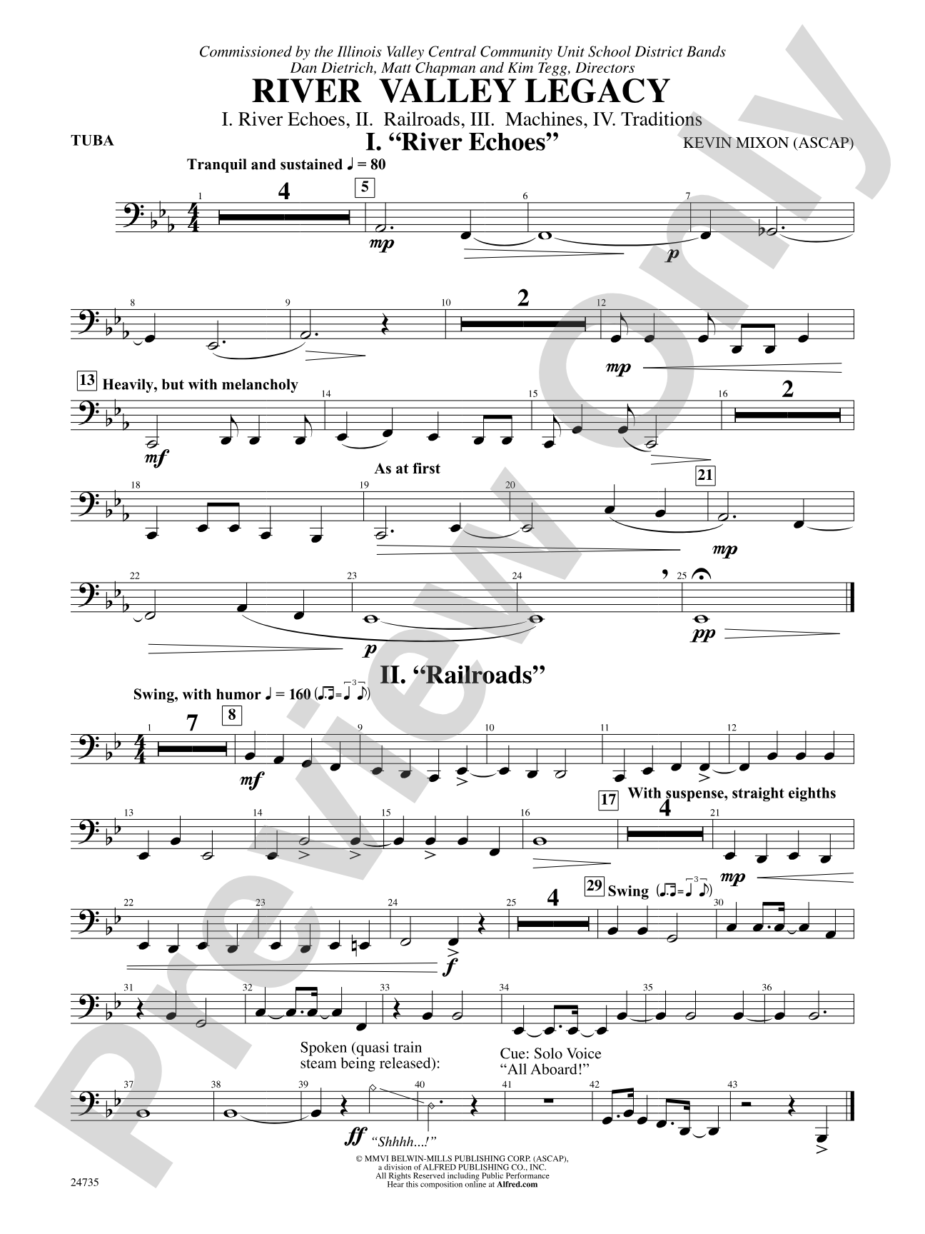 River Valley Legacy (I. River Echoes, II. Railroads, III. Machines, IV. Traditions): Tuba