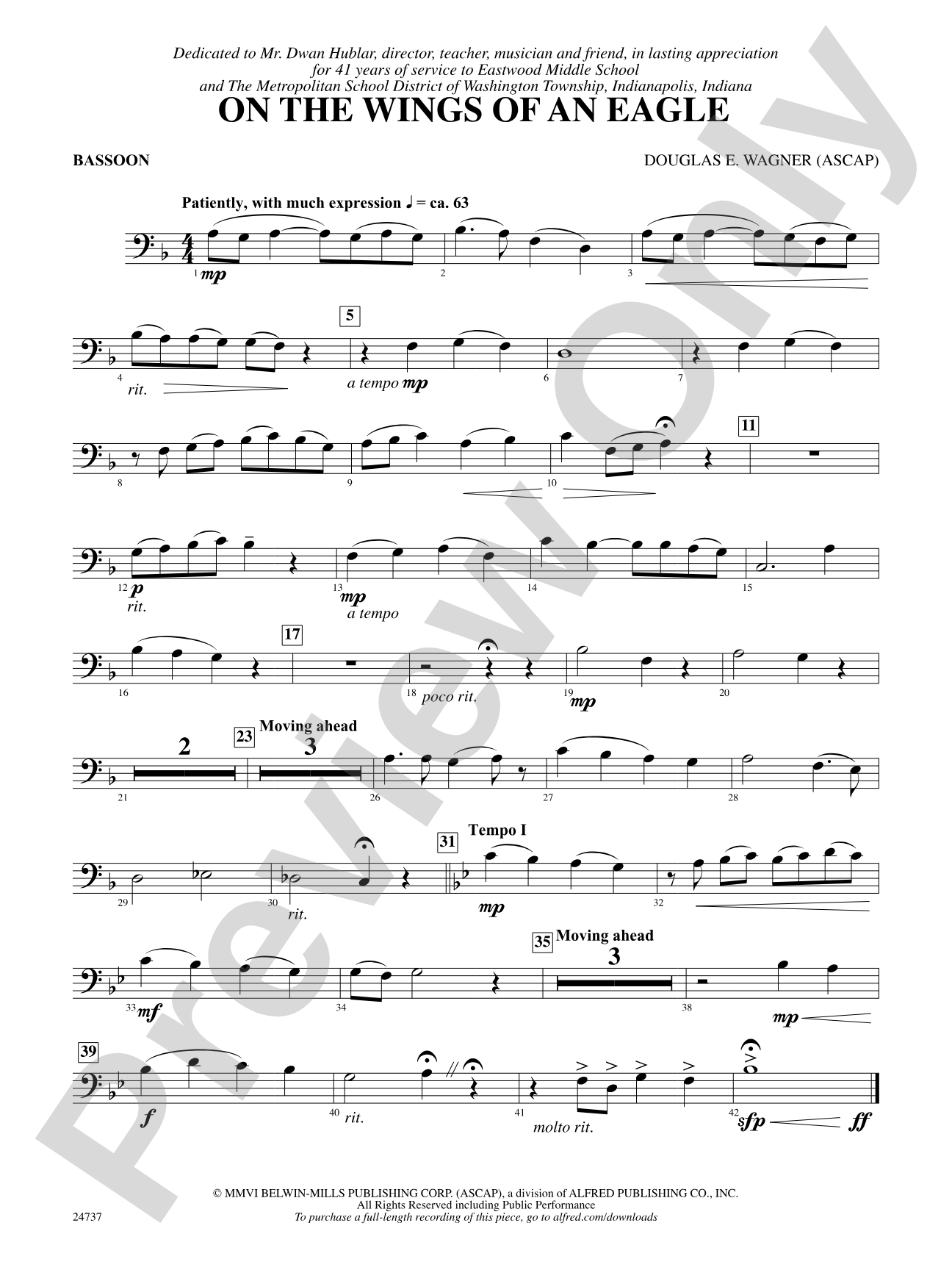 On the Wings of an Eagle: Bassoon