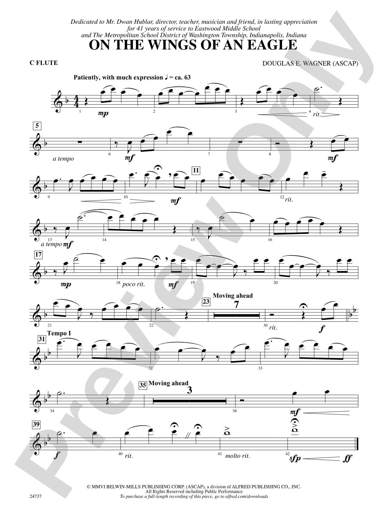 On the Wings of an Eagle: Flute