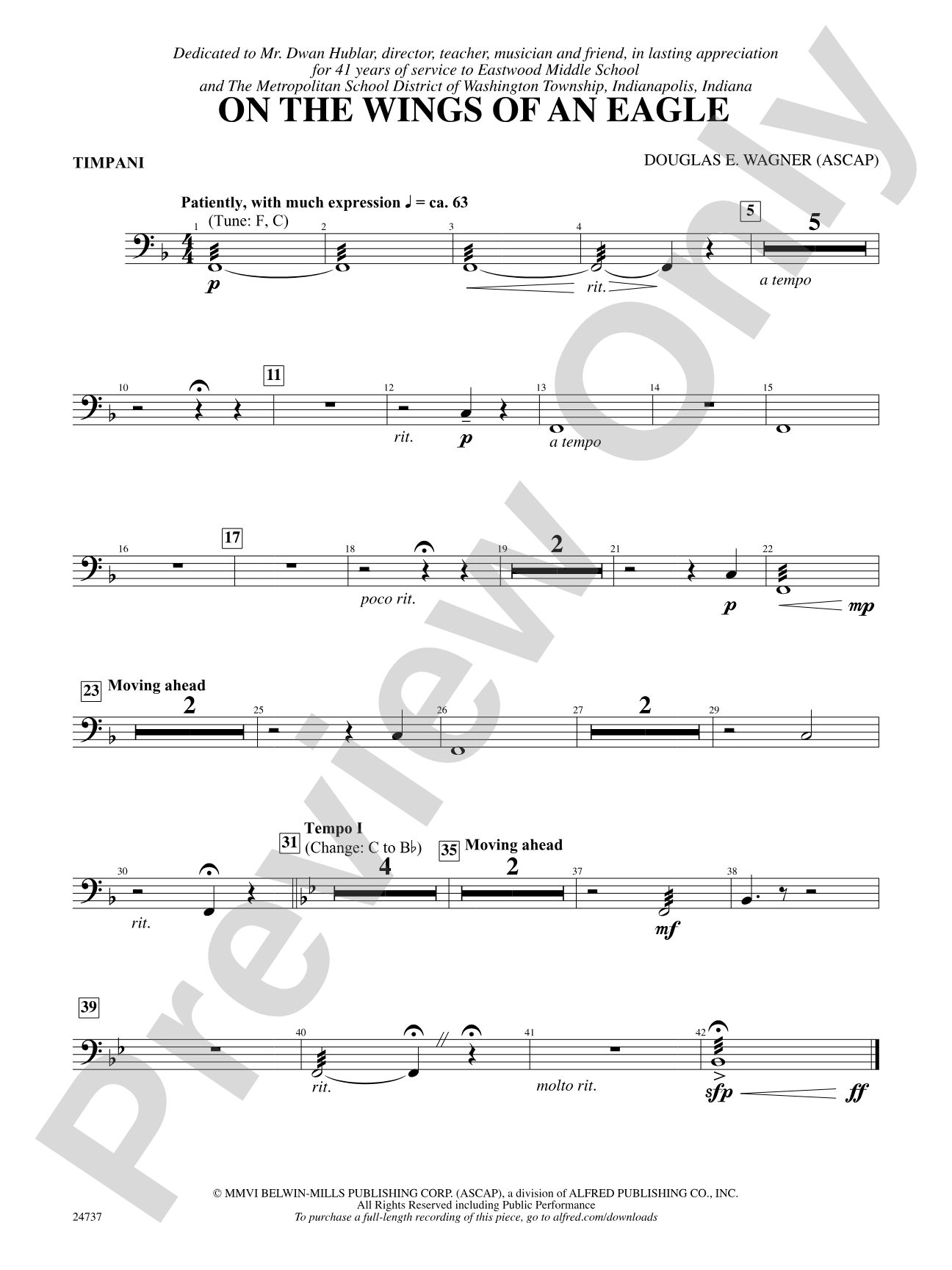 On the Wings of an Eagle: Timpani