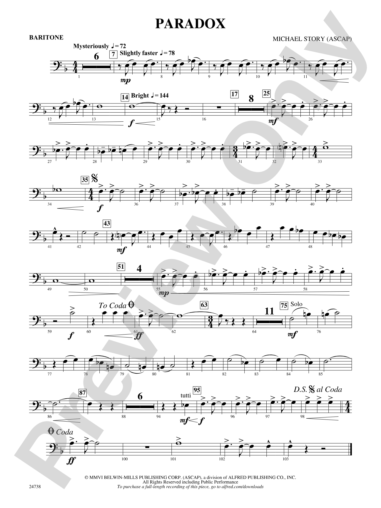 Paradox: Baritone B.C.