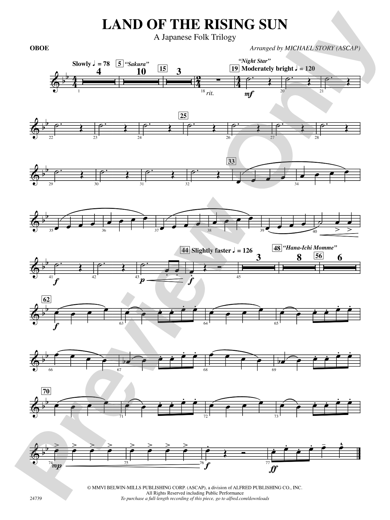 Land of the Rising Sun (A Japanese Folk Trilogy): Oboe