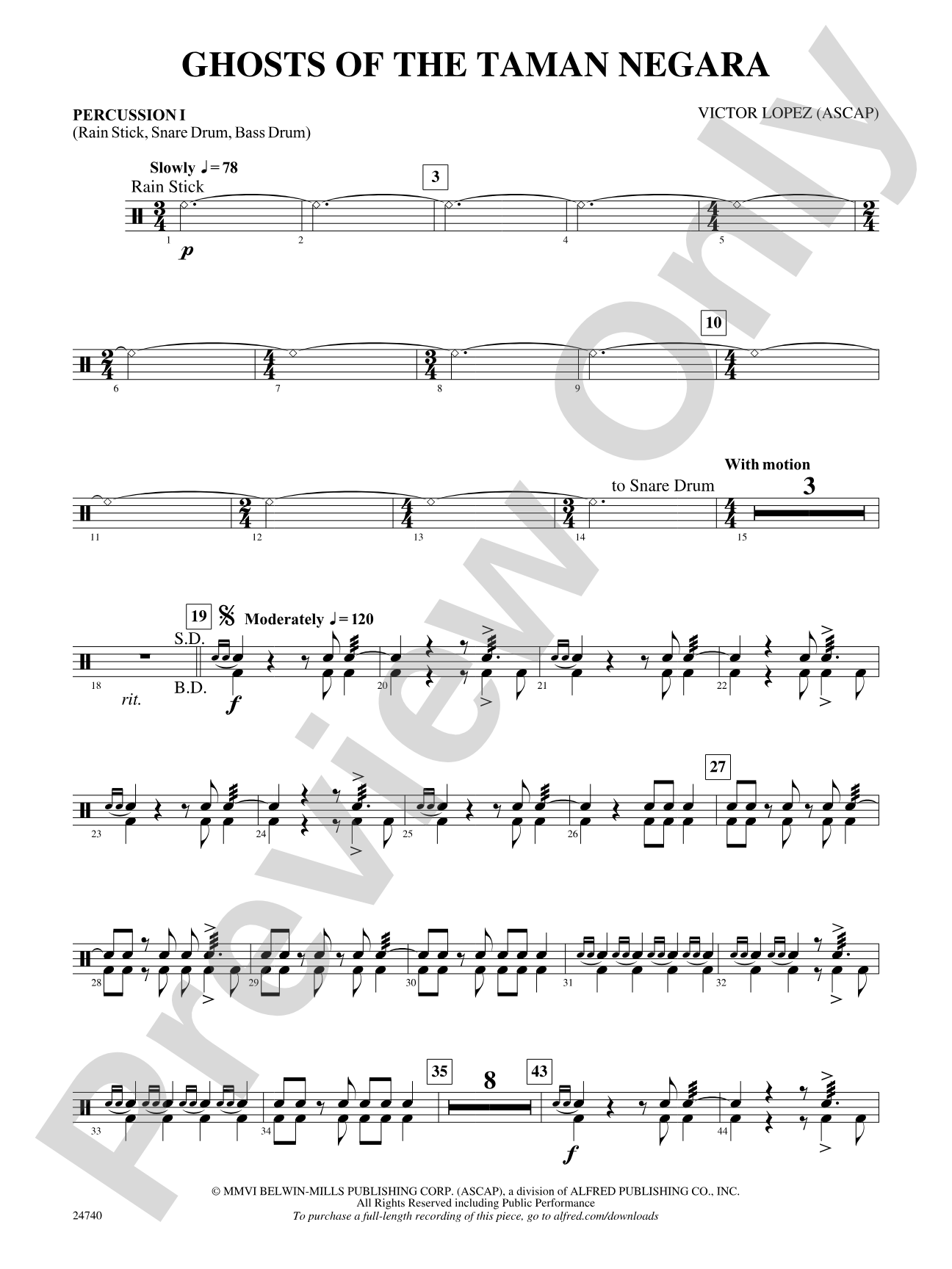 Ghosts of the Taman Negara: 1st Percussion