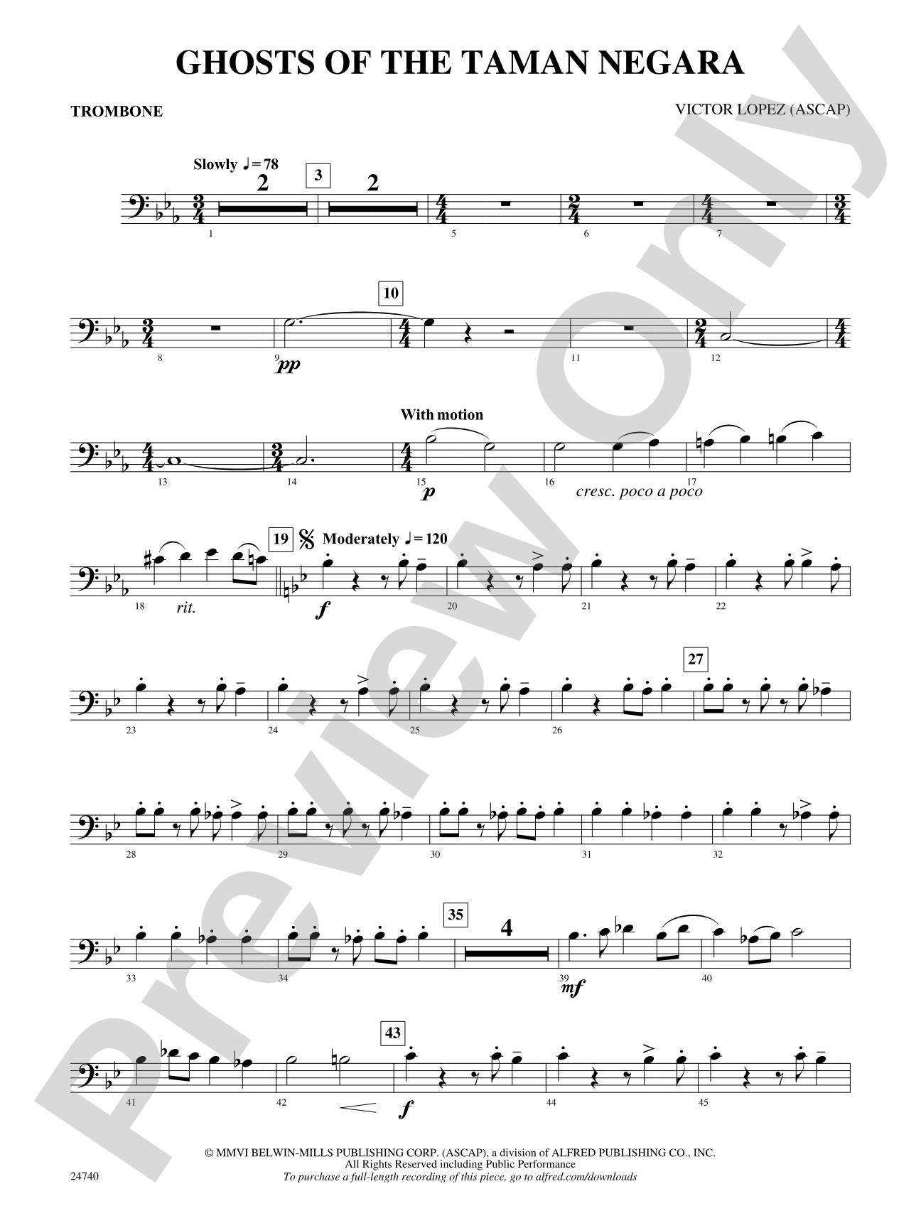 Ghosts of the Taman Negara: 1st Trombone