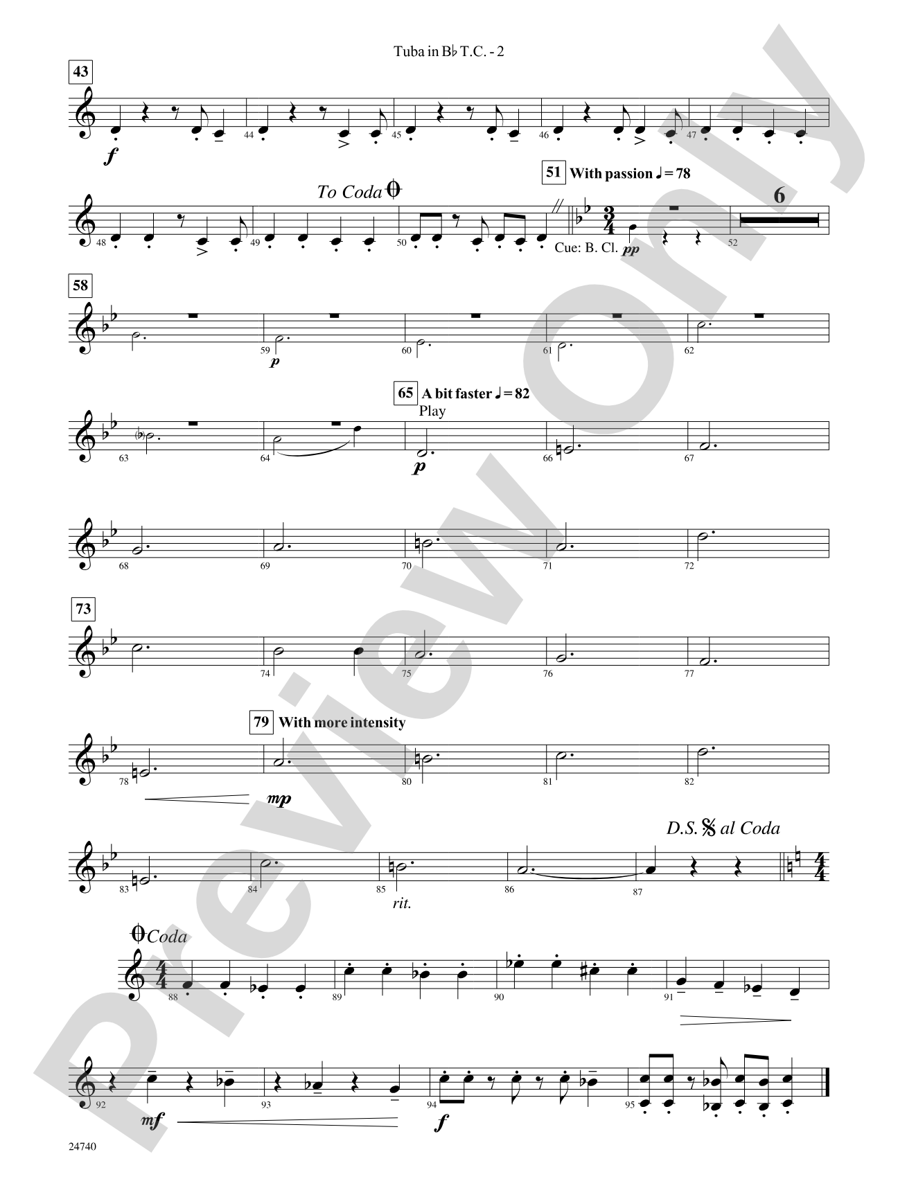 Ghosts of the Taman Negara: (wp) B-flat Tuba T.C.