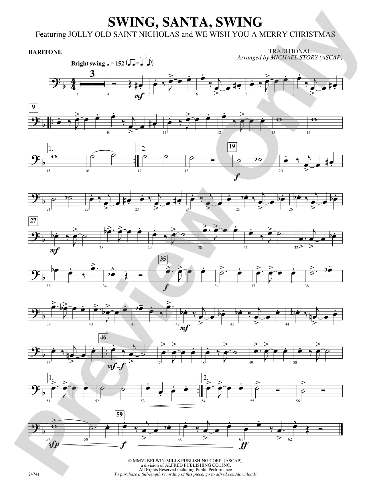 Swing, Santa, Swing: Baritone B.C.