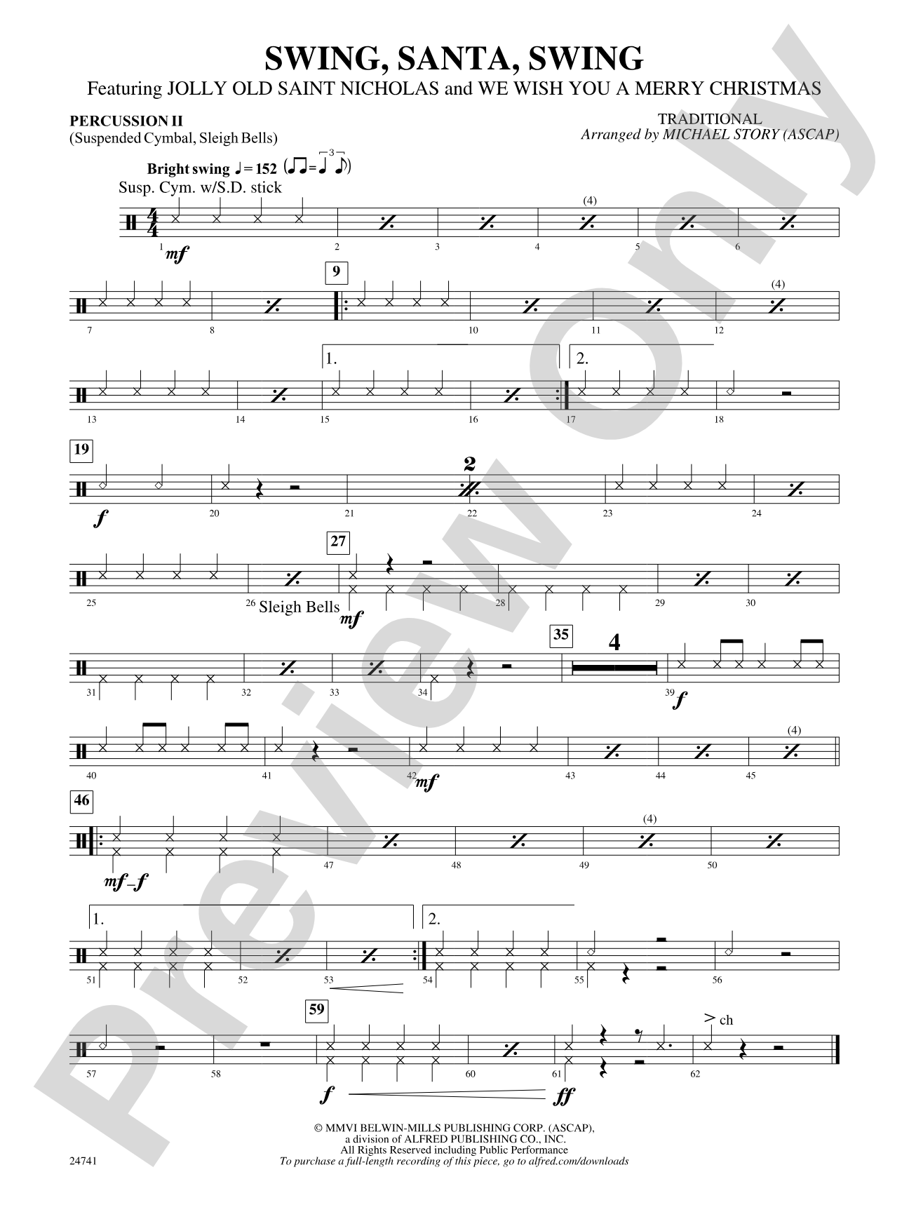 Swing, Santa, Swing: 2nd Percussion