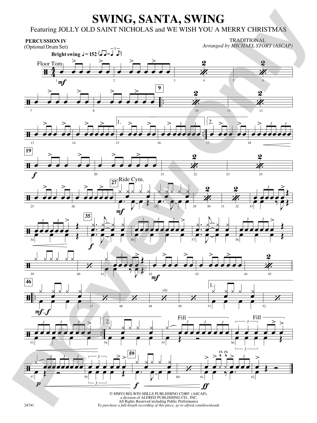 Swing, Santa, Swing: 4th Percussion