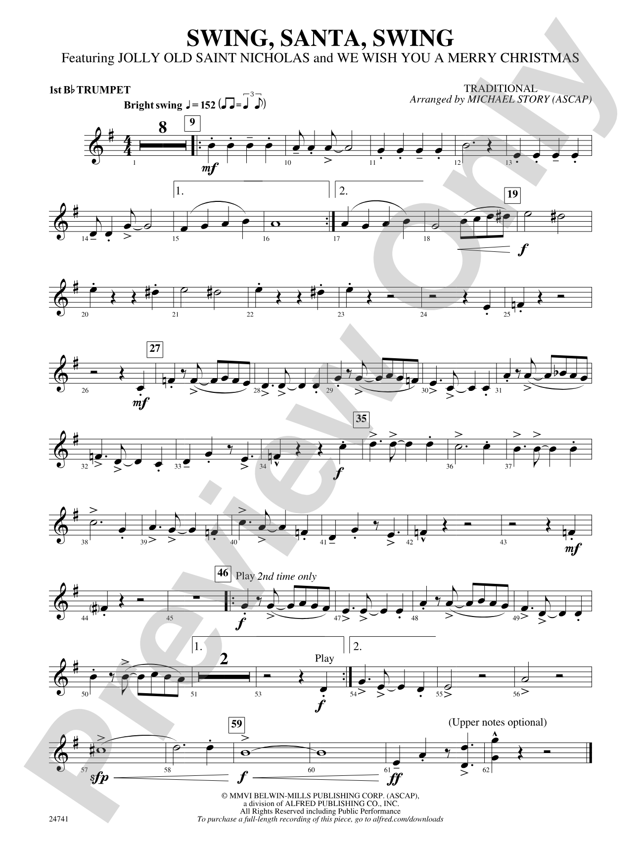 Swing, Santa, Swing: 1st B-flat Trumpet