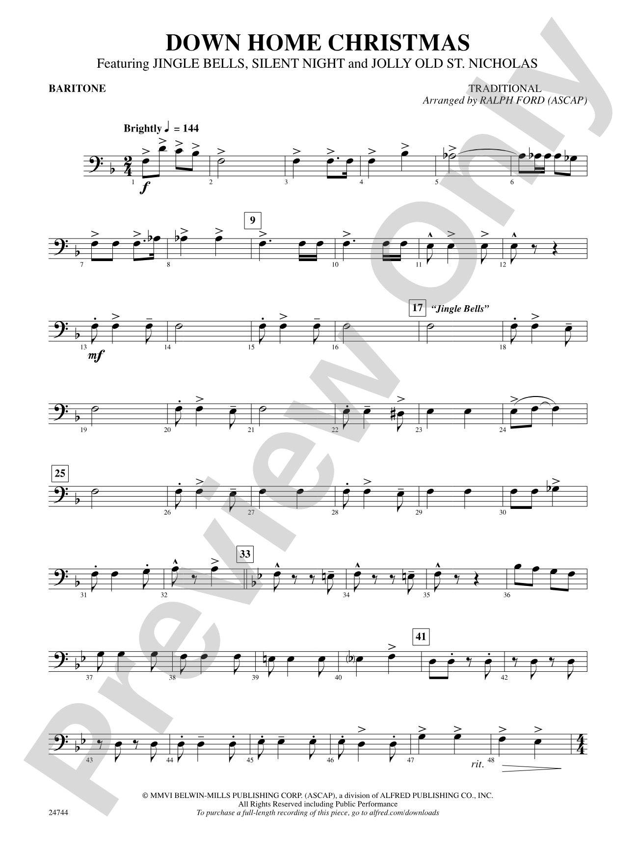 Down Home Christmas: Baritone B.C.