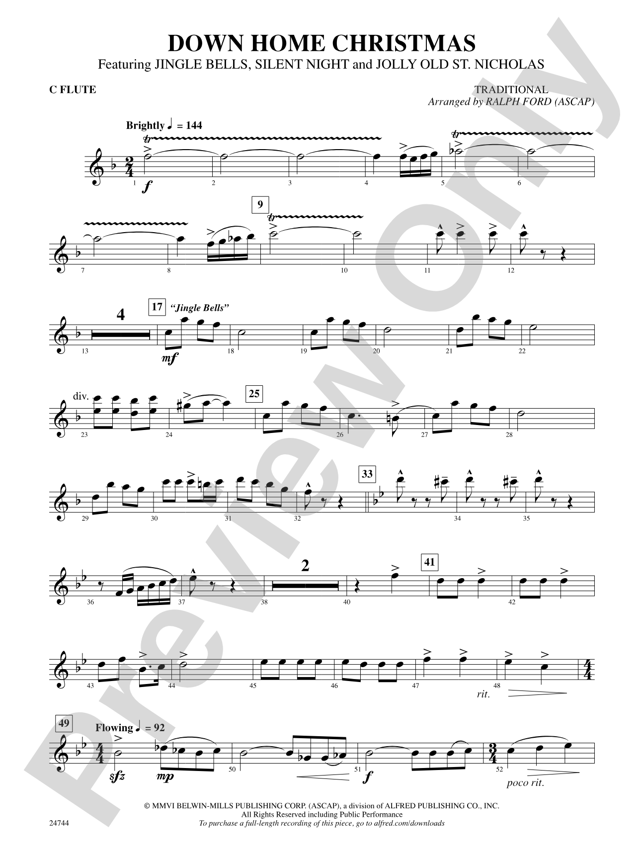 Down Home Christmas: Flute