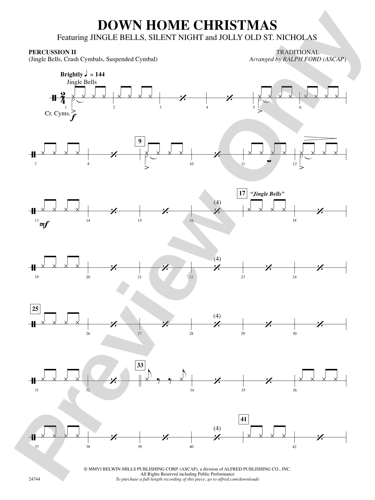 Down Home Christmas: 2nd Percussion