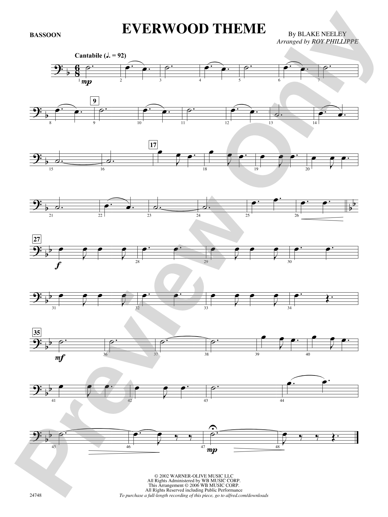 Everwood Theme: Bassoon