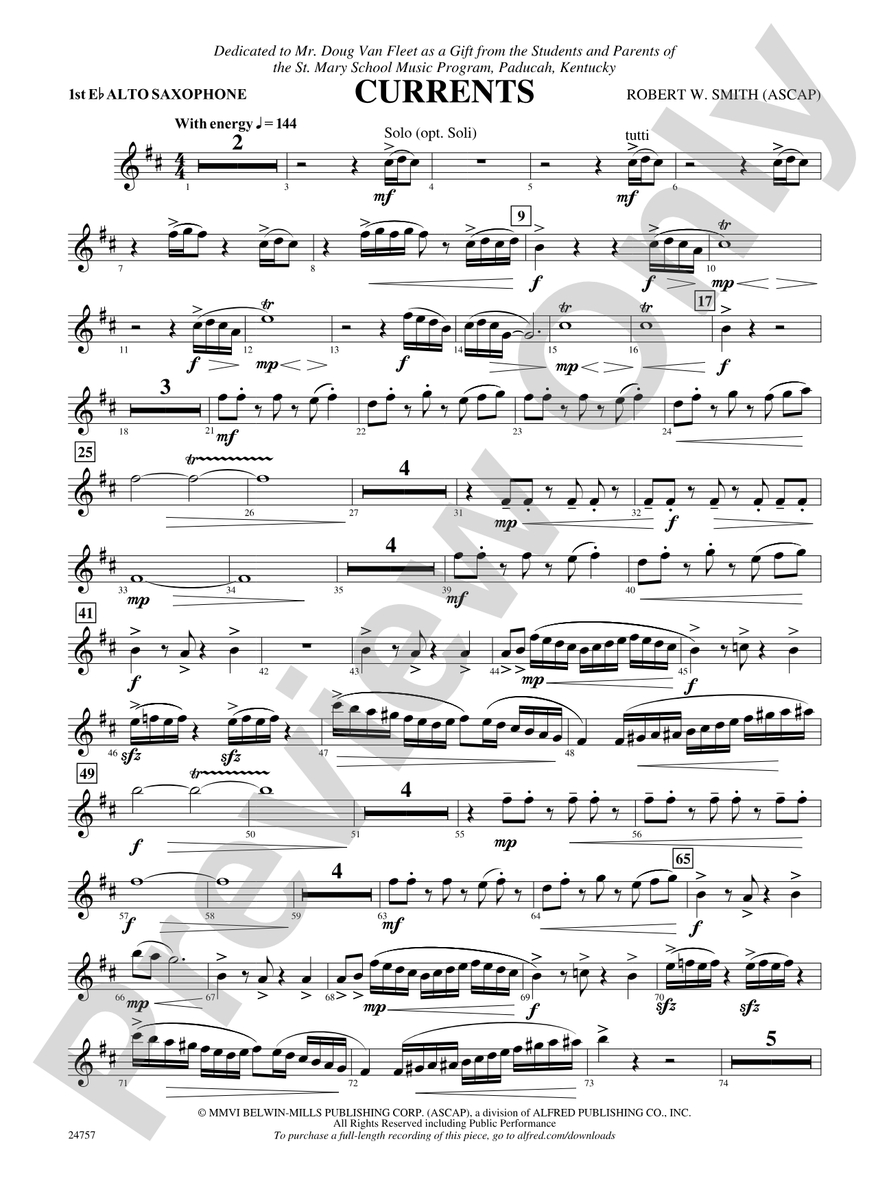 Currents: E-flat Alto Saxophone