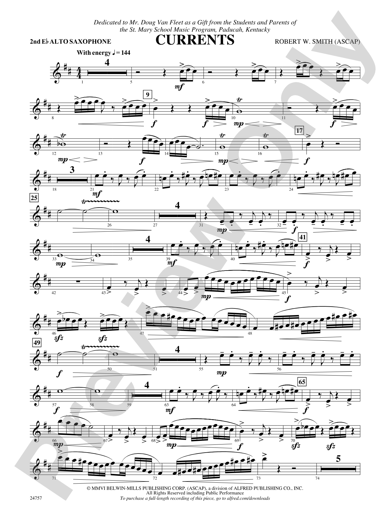 Currents: 2nd E-flat Alto Saxophone