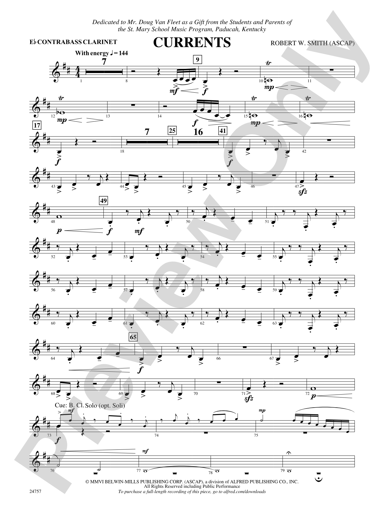 Currents: E-flat Contrabass Clarinet