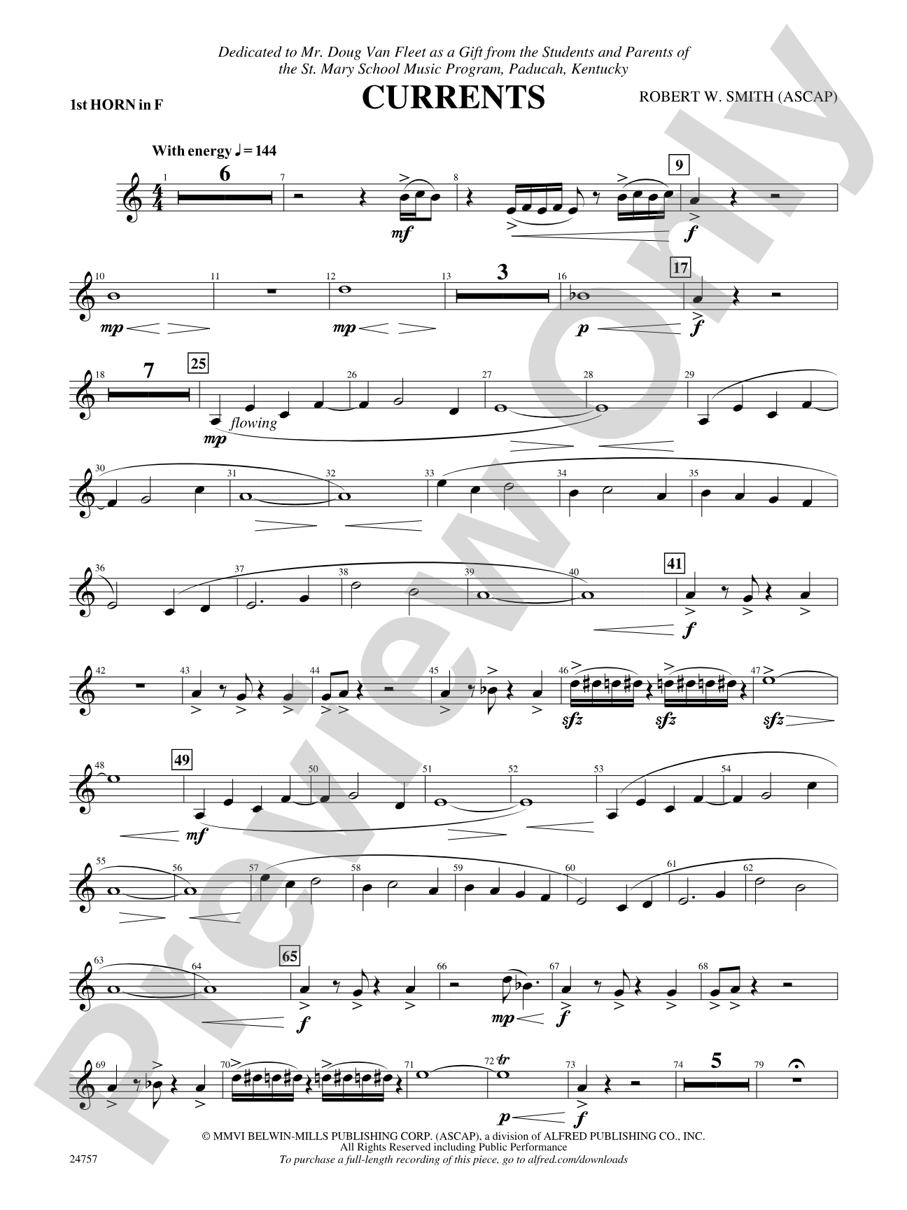 Currents: 1st F Horn