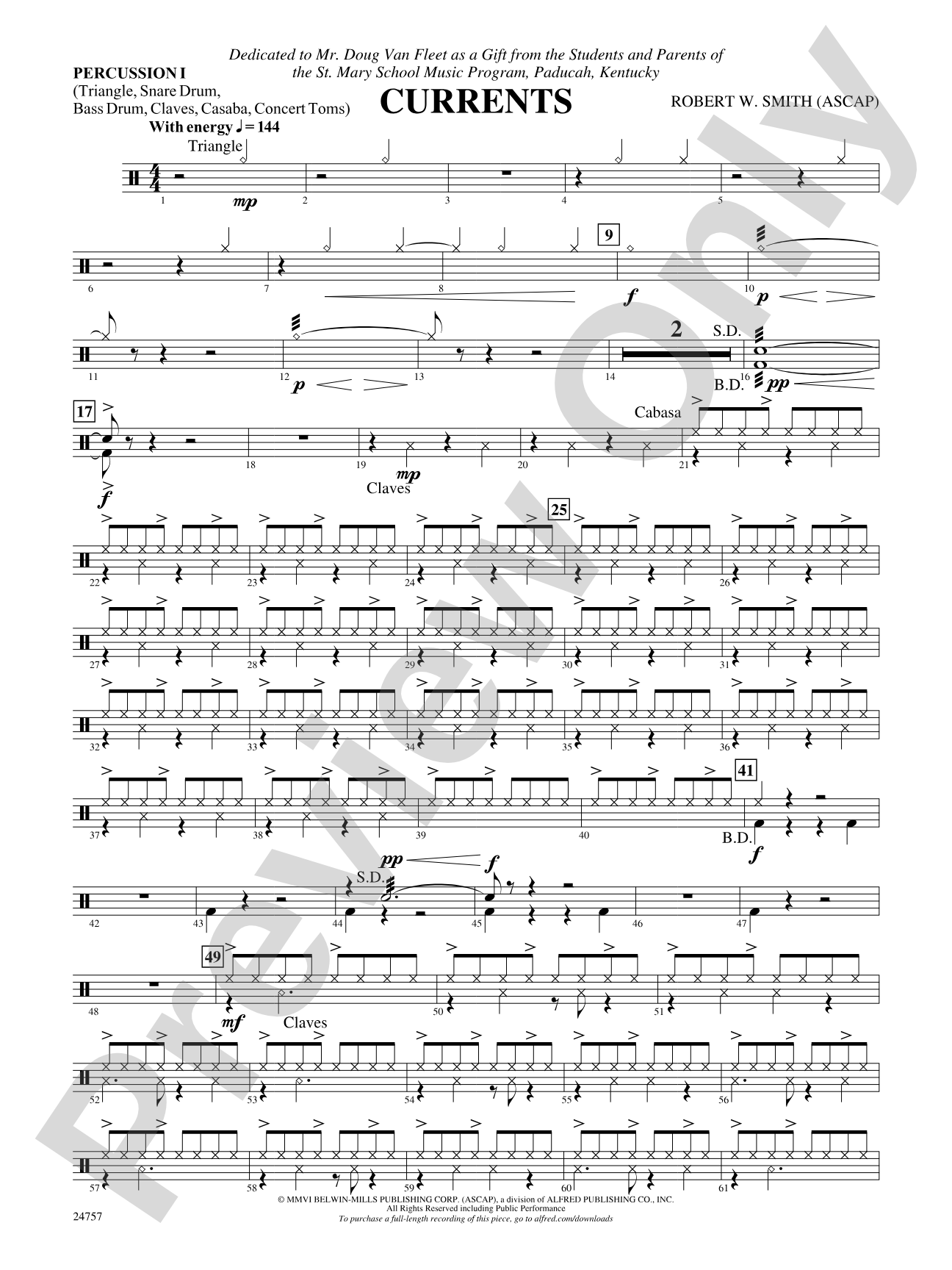 Currents: 1st Percussion