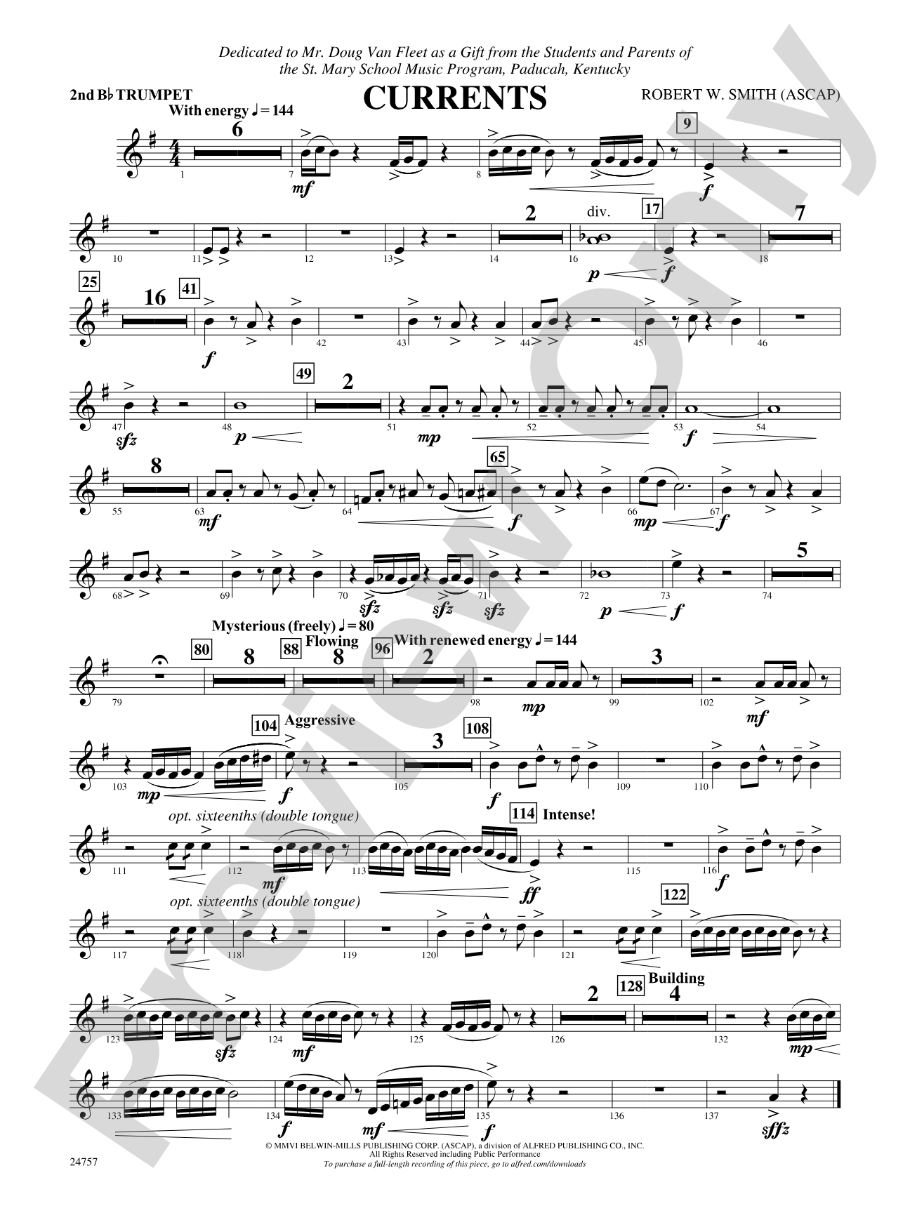 Currents: 2nd B-flat Trumpet